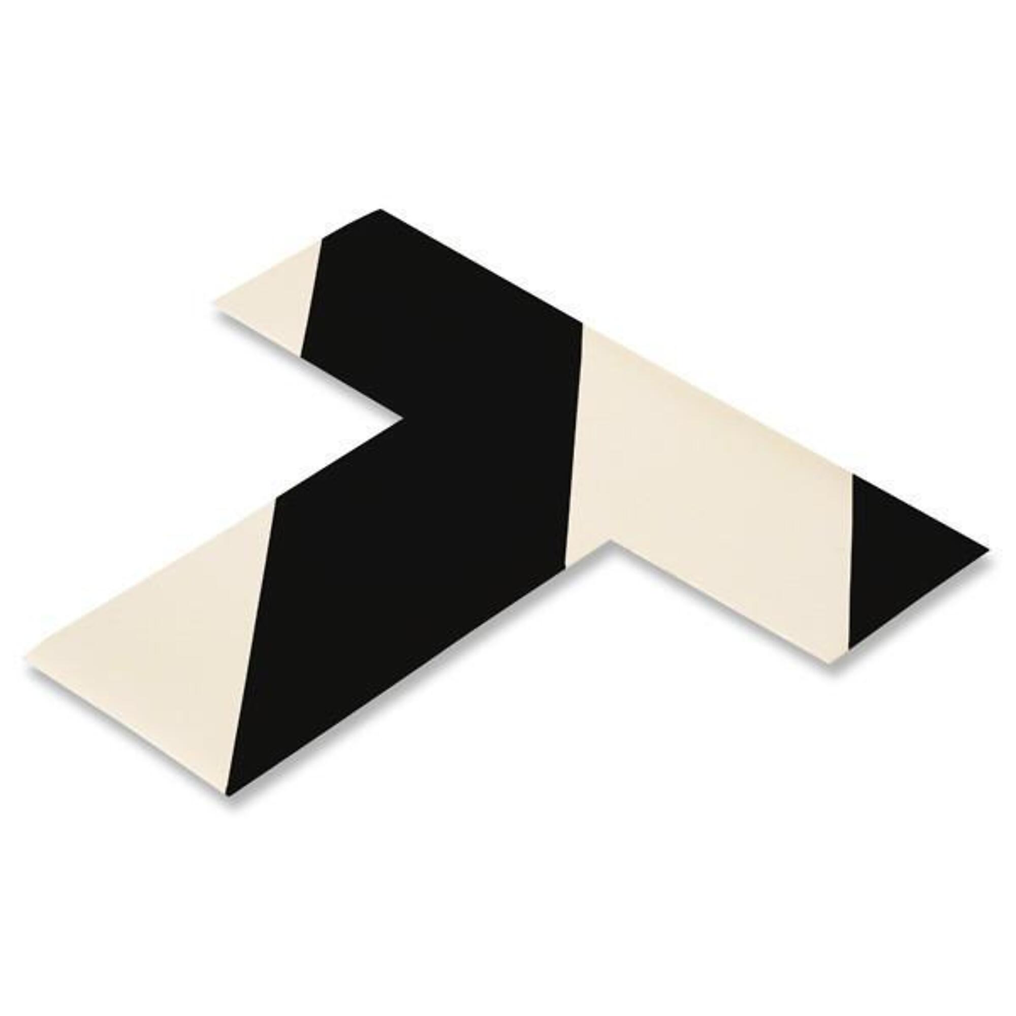 Mighty Line Solid White and Blue Floor Marking T's — 2in. Wide, 6in. x 6in. x 2in., Pack of 100, Model# TBW