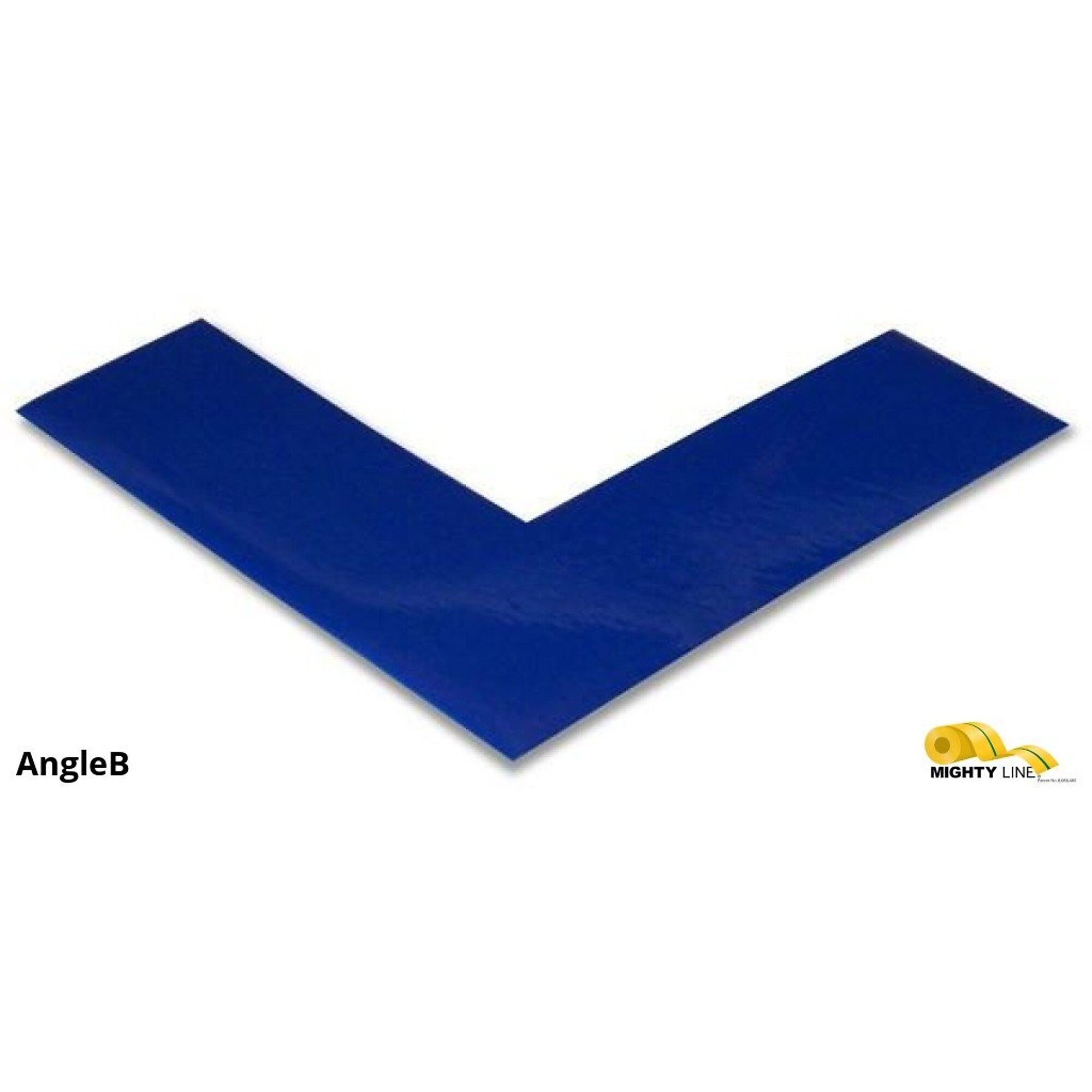 Mighty Line Solid Blue Angles — 2in. Wide, 6in. x 6in. x 2in., 50 Mil Thick, Pack of 100, Model# AngleB