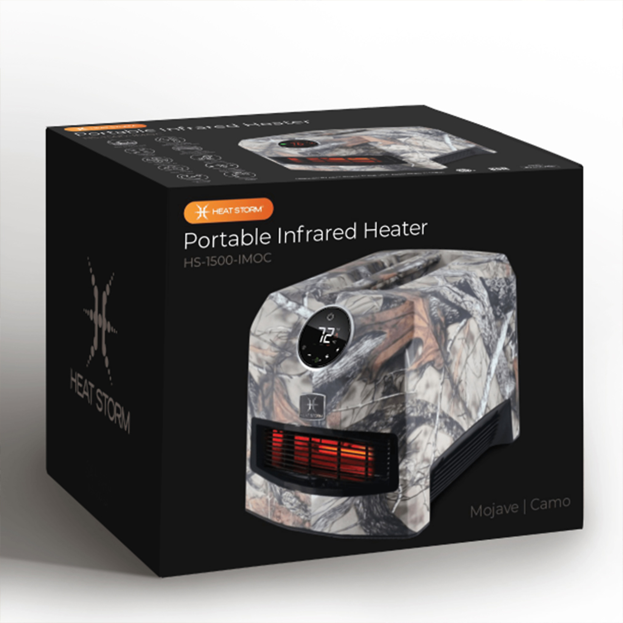 HeatStorm, Mojave 1500 Watt Infrared Space Heater Camouflage, Heat Type  Infrared, Heat Output 5200 Btu/hour, Model# HS-1500-IMOC | Northern Tool