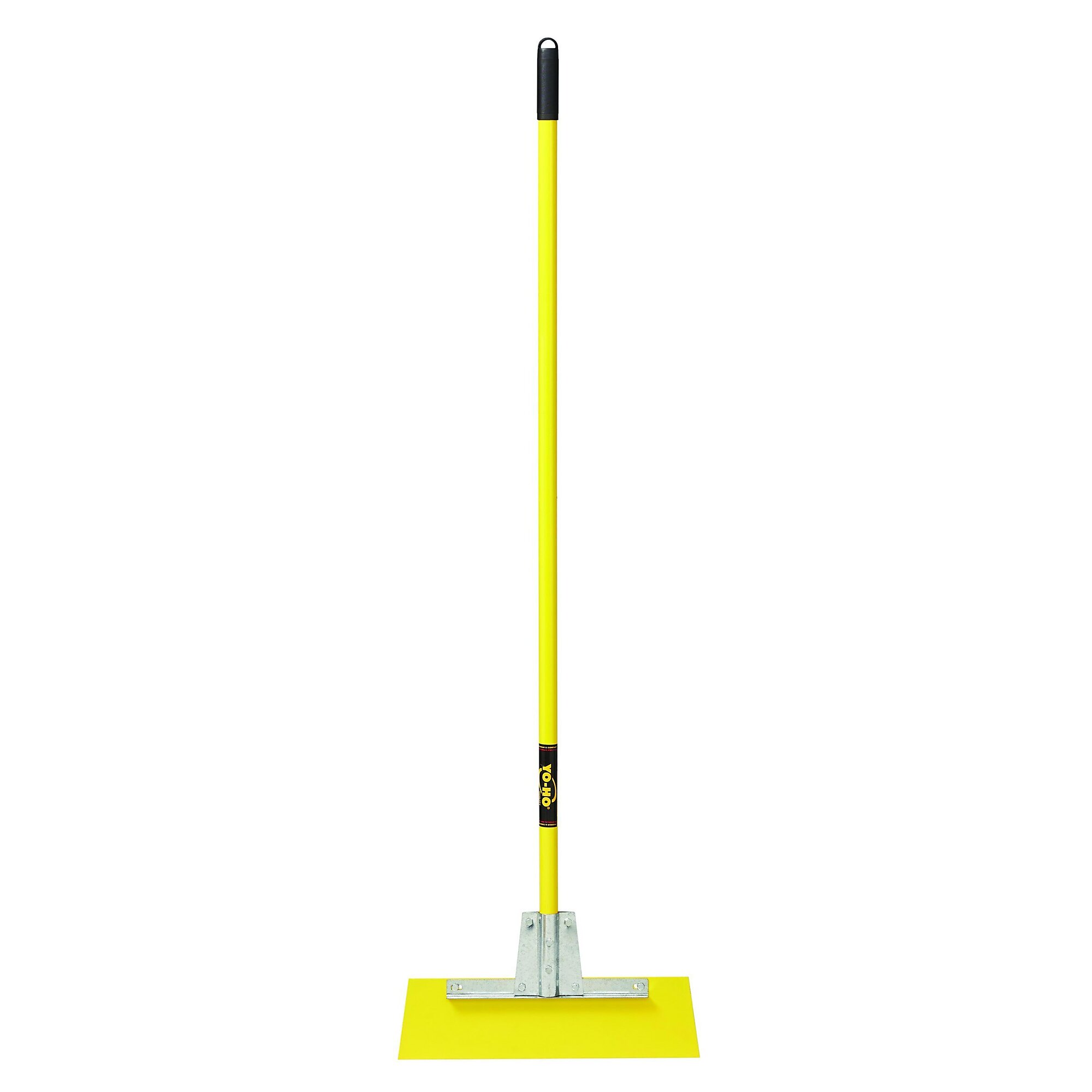 Yo-Ho Industrial Floor/Ice Scraper - 18in. Width, Steel Handle, Vinyl Grip, Model# 75618