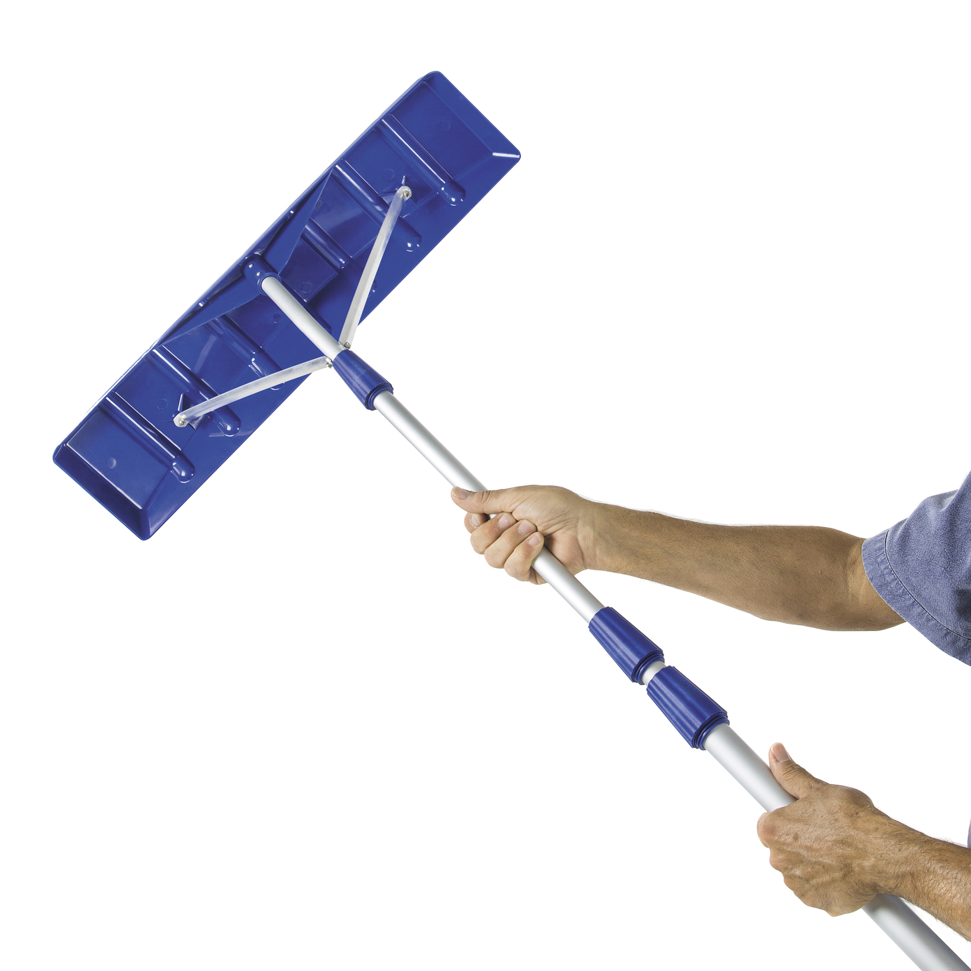Poly Snow Rake SnowJoe, Telescoping Snow Roof Rake Poly Blade, Width 25 in, Model ...