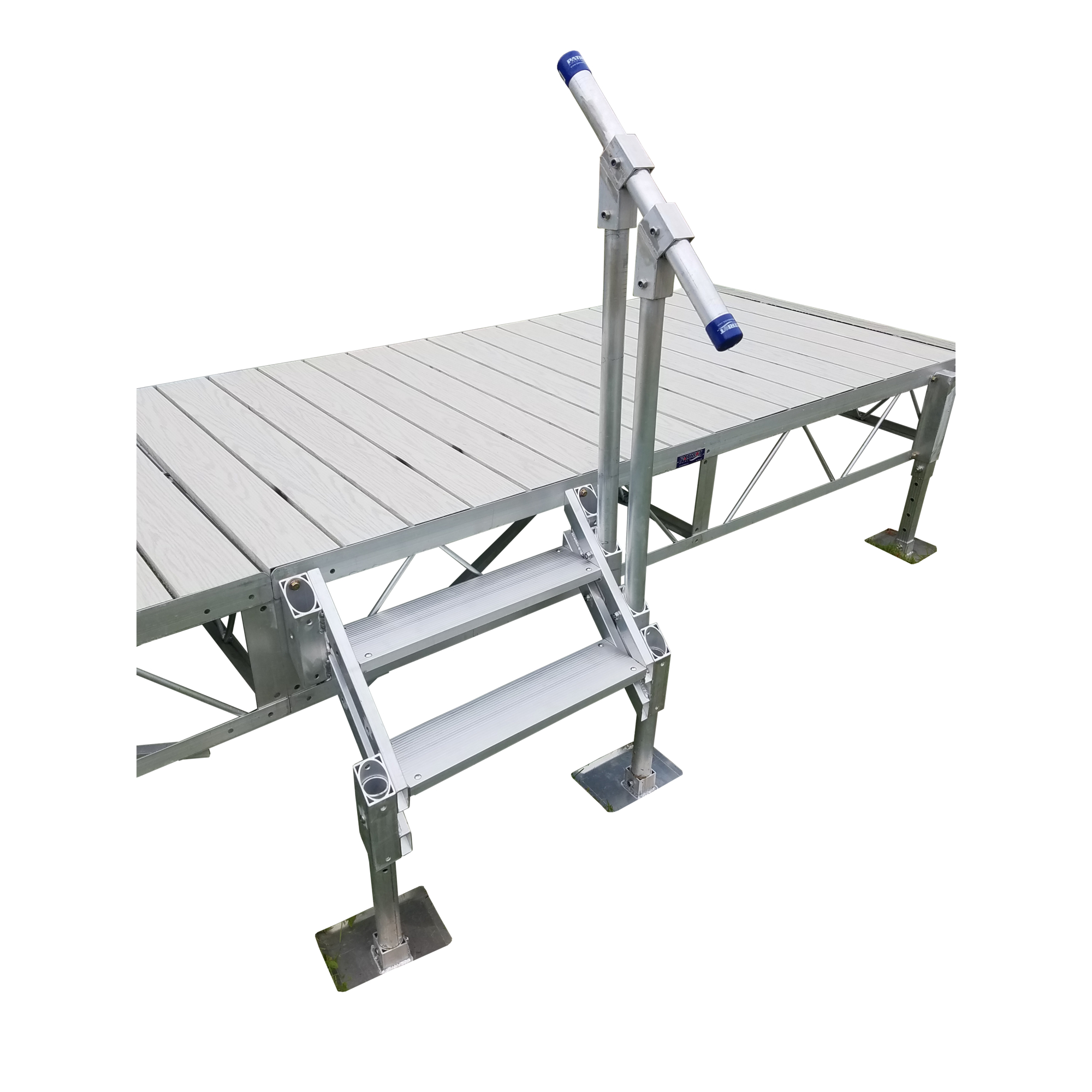 Patriot Docks, Marine Stairs, 2 Step, Length 48 in, Width 24 in, Model ...