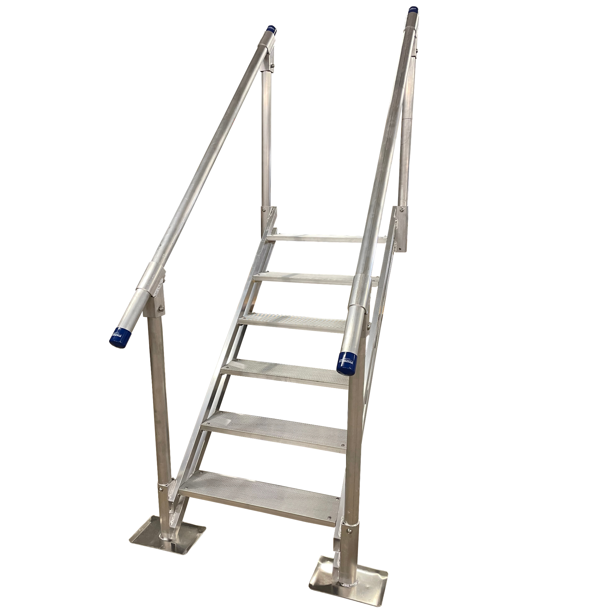 Patriot Docks, Marine Stairs, 6 Step (2 Handrails), Length 48 in, Width ...