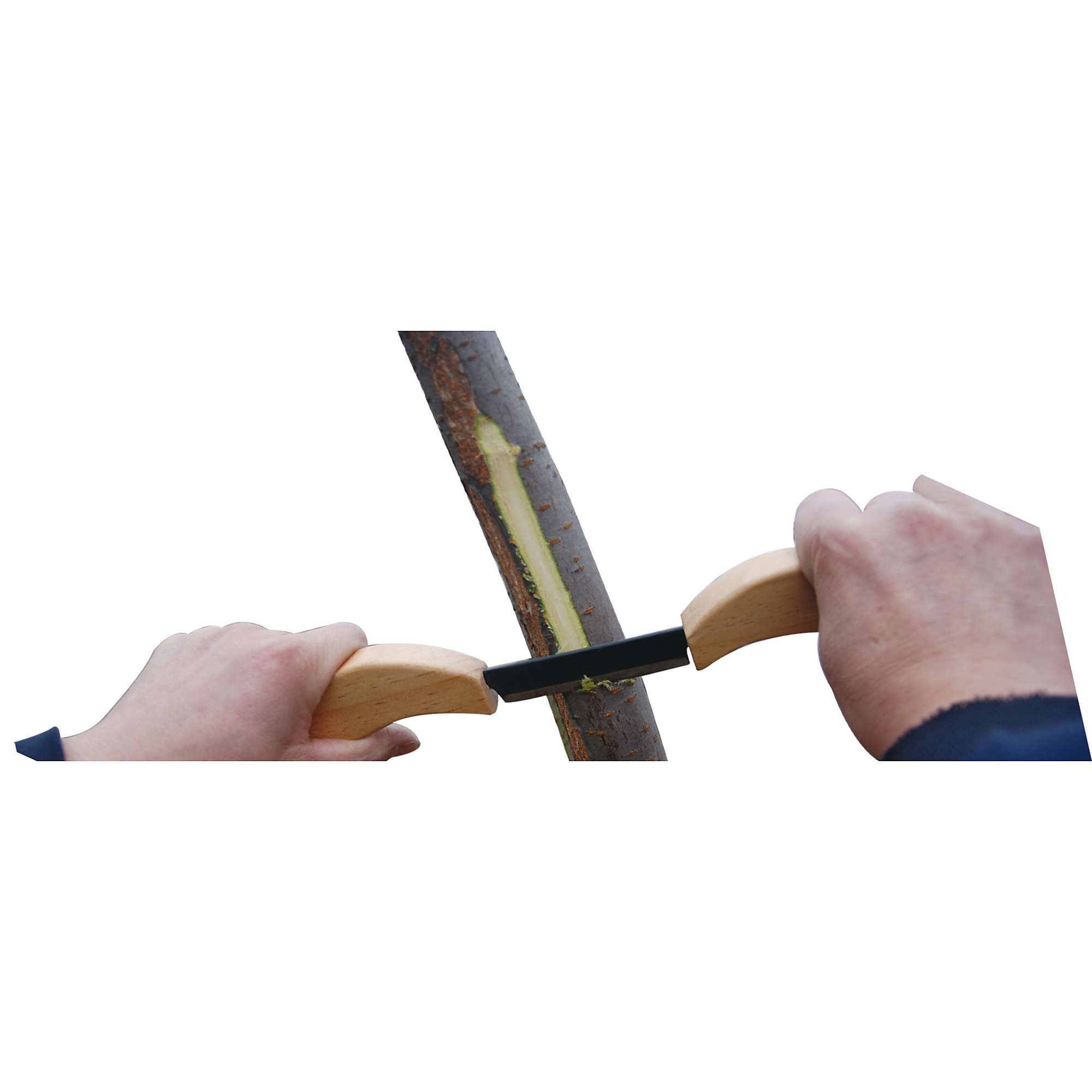 Timber Tuff TMB-08DS Straight Draw Shave Tool - 8 Inch Log Debarking Tool