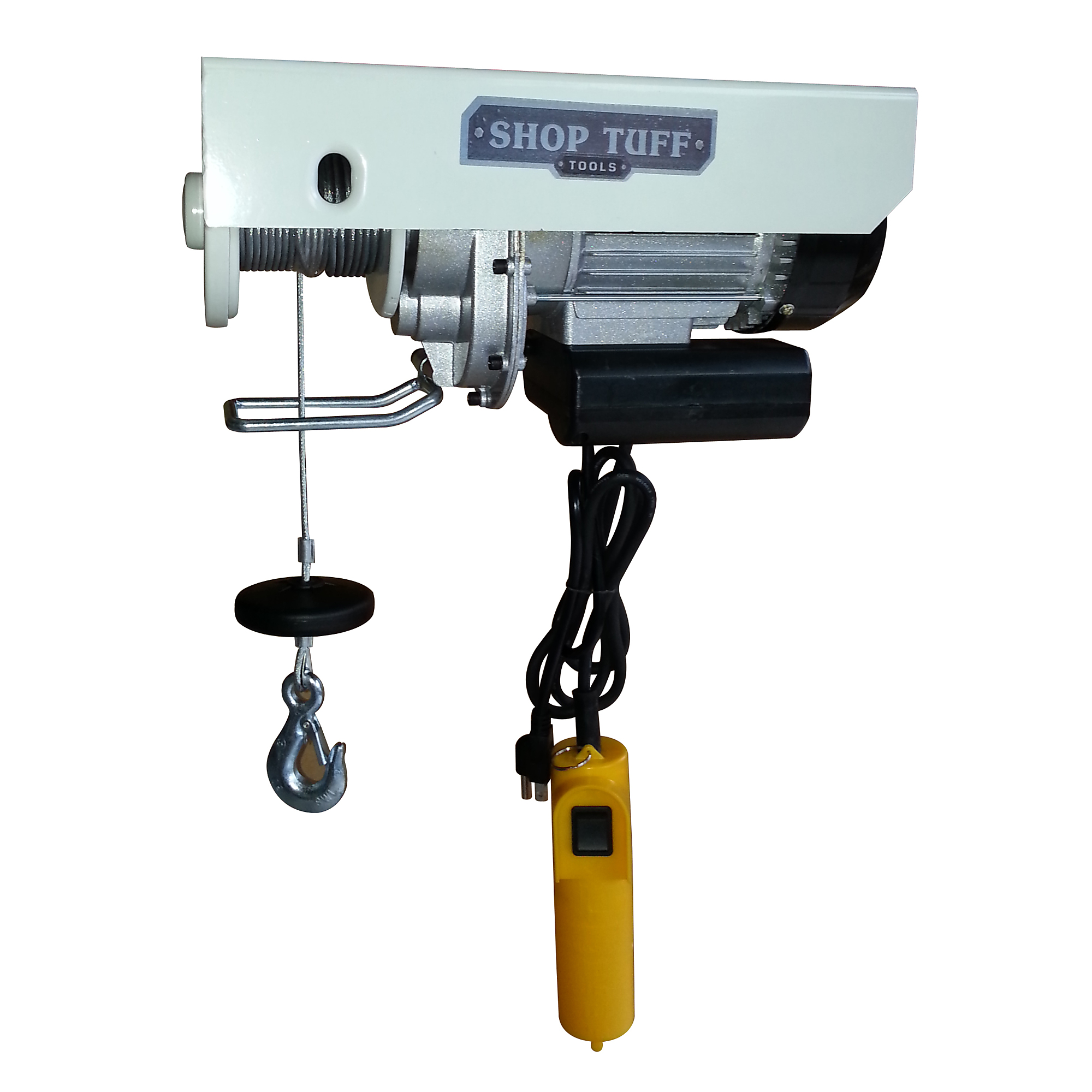 Shop Tuff Electric Cable Hoist - 550-Lb. Single Line, 1100-Lb. Double Line, 39ft. Anti-Twist Cable, 1 3/4 HP, Model# STF-5511EH