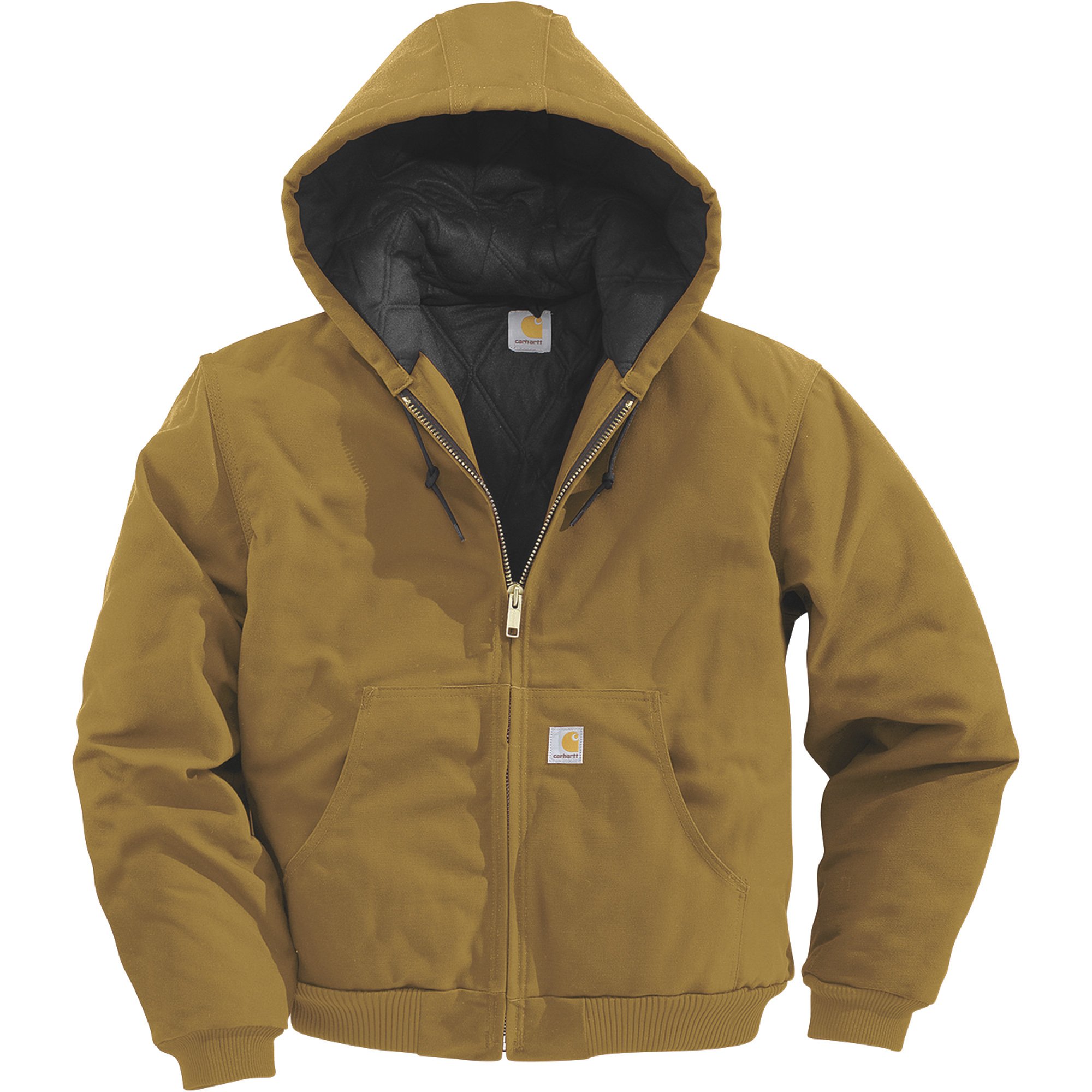 Carhartt Men's Duck Active Jacket - Quilt-Lined, Brown, 2XL