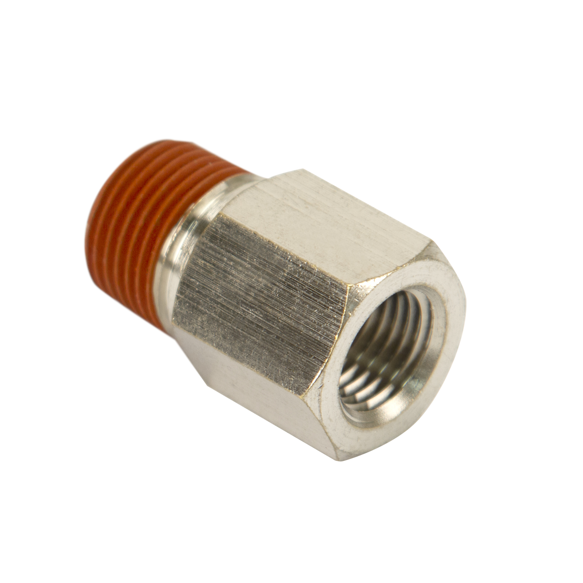 Viair Brass Reducer - 3/8in. NPT (M) to 1/4in. NPT (F), Pre-Treated with Thread Sealant, Model# 92841
