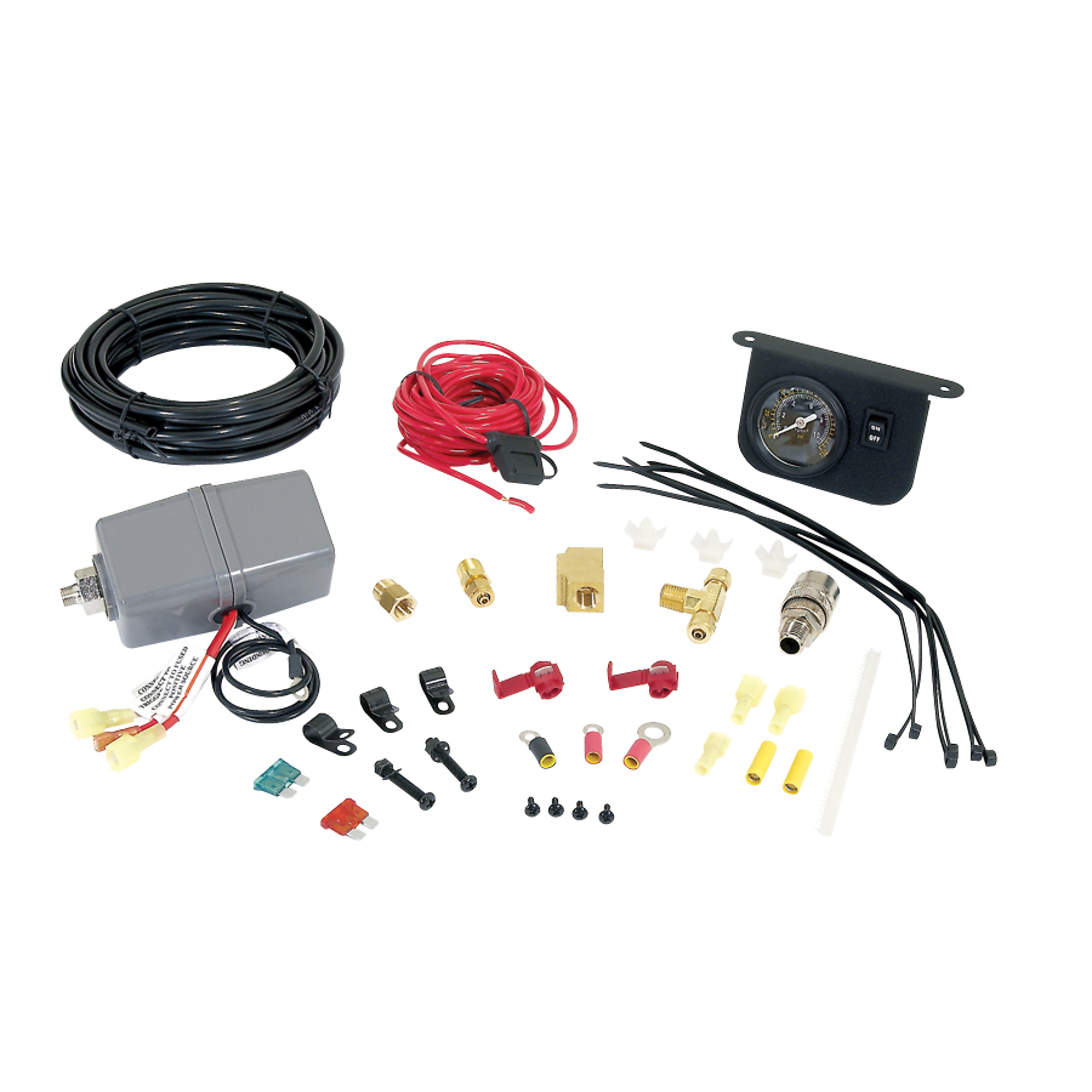 Viair Onboard Air Hookup Kit - 110 PSI to 145 PSI, Illuminated Dash Panel, Pressure Switch with Built-In Relay, Model# 20052