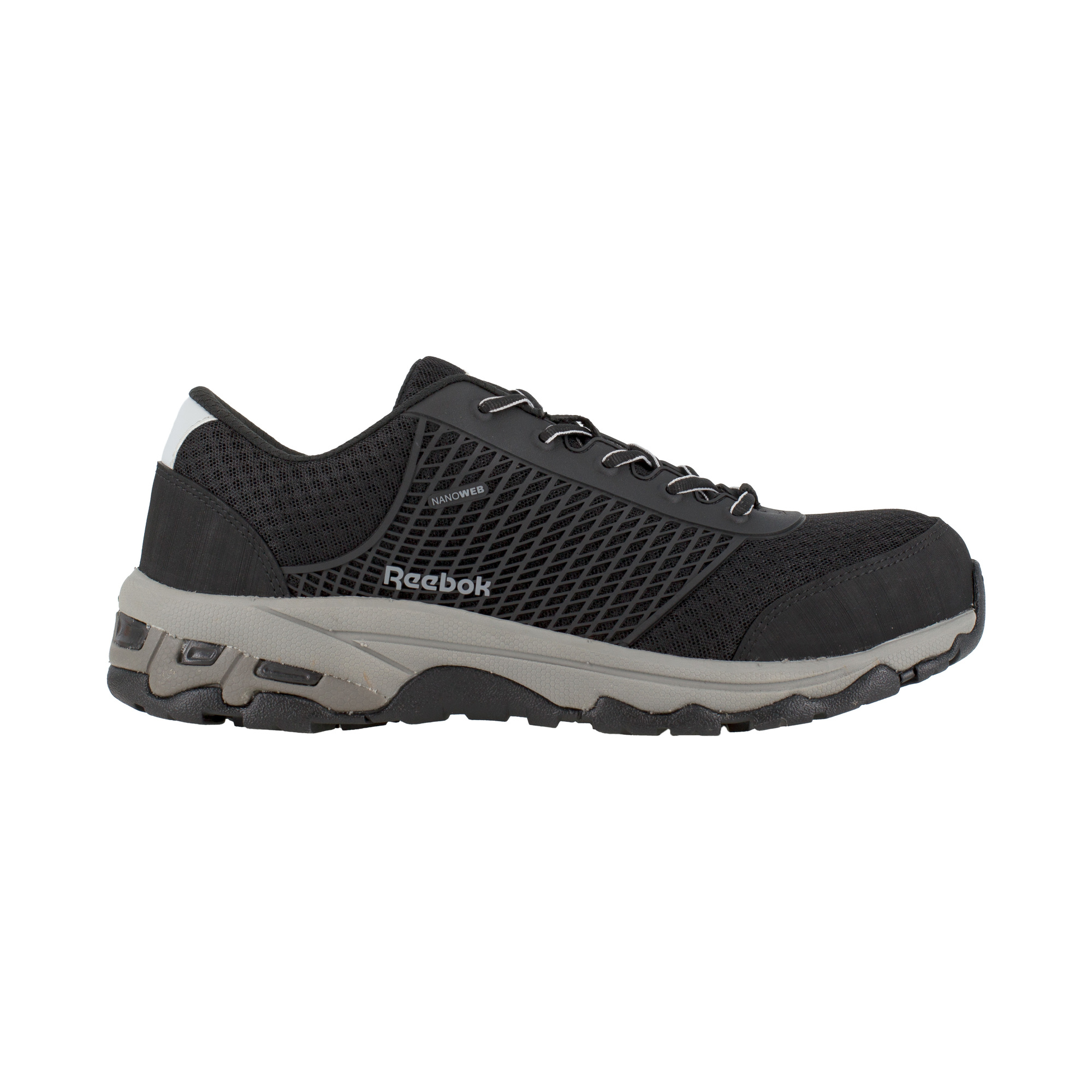 Reebok, Seamless Athletic Work Shoe, Size 15, Width Medium, Color Black ...