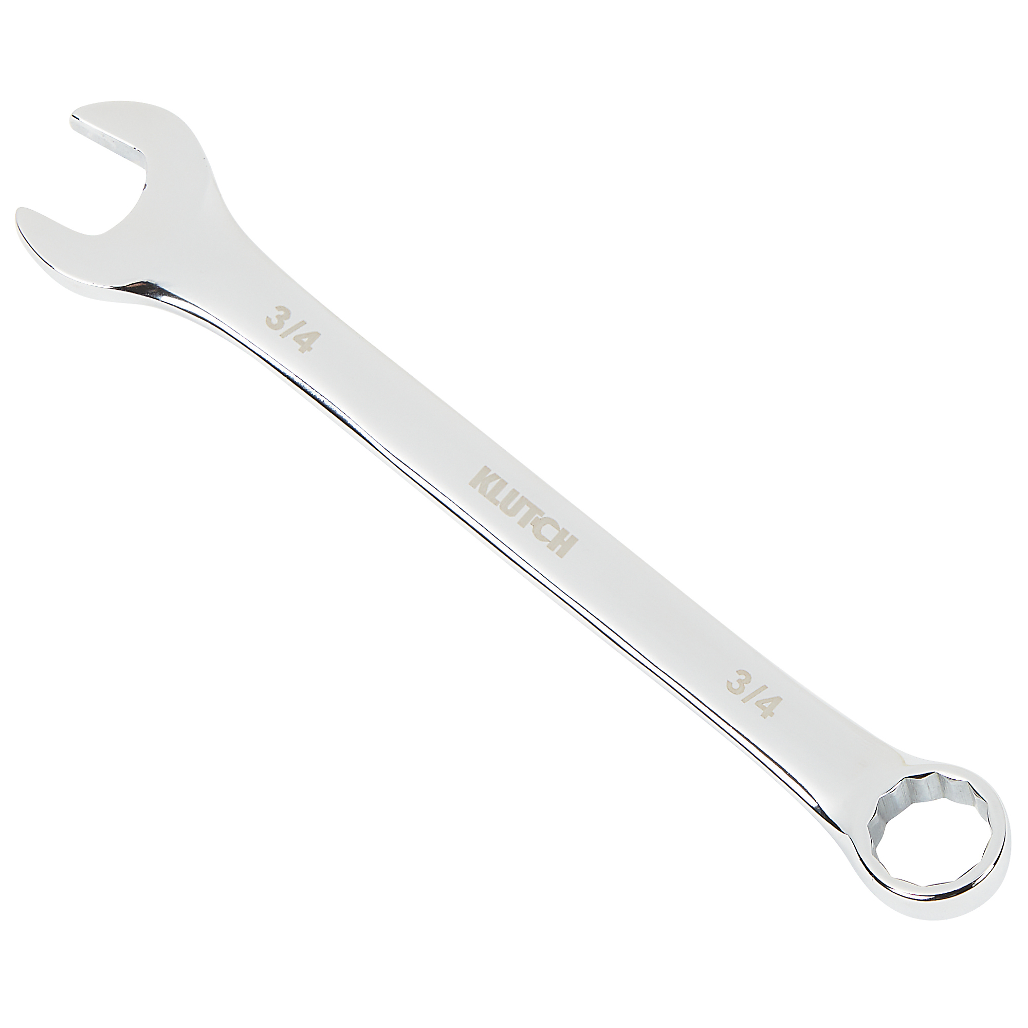 Klutch SAE Full-Polish Combination Wrench, 3/4in. x 8.07in.