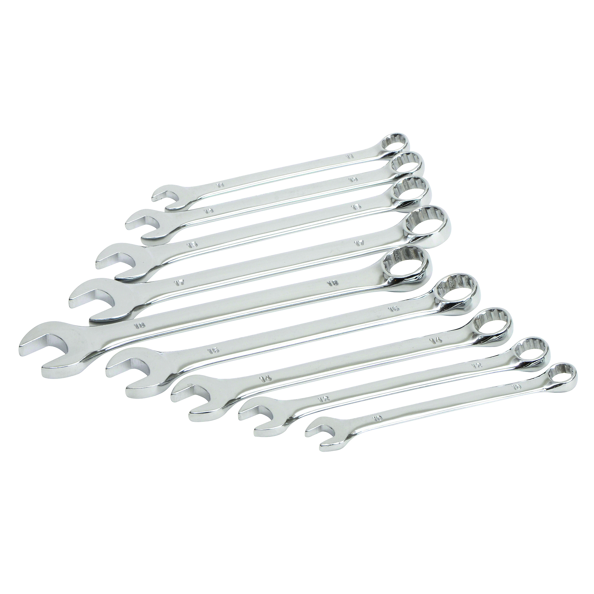 Ironton 9-Pc. Full-Polish Metric Wrench Set, 10.3in.L, Model# E-2004 ...