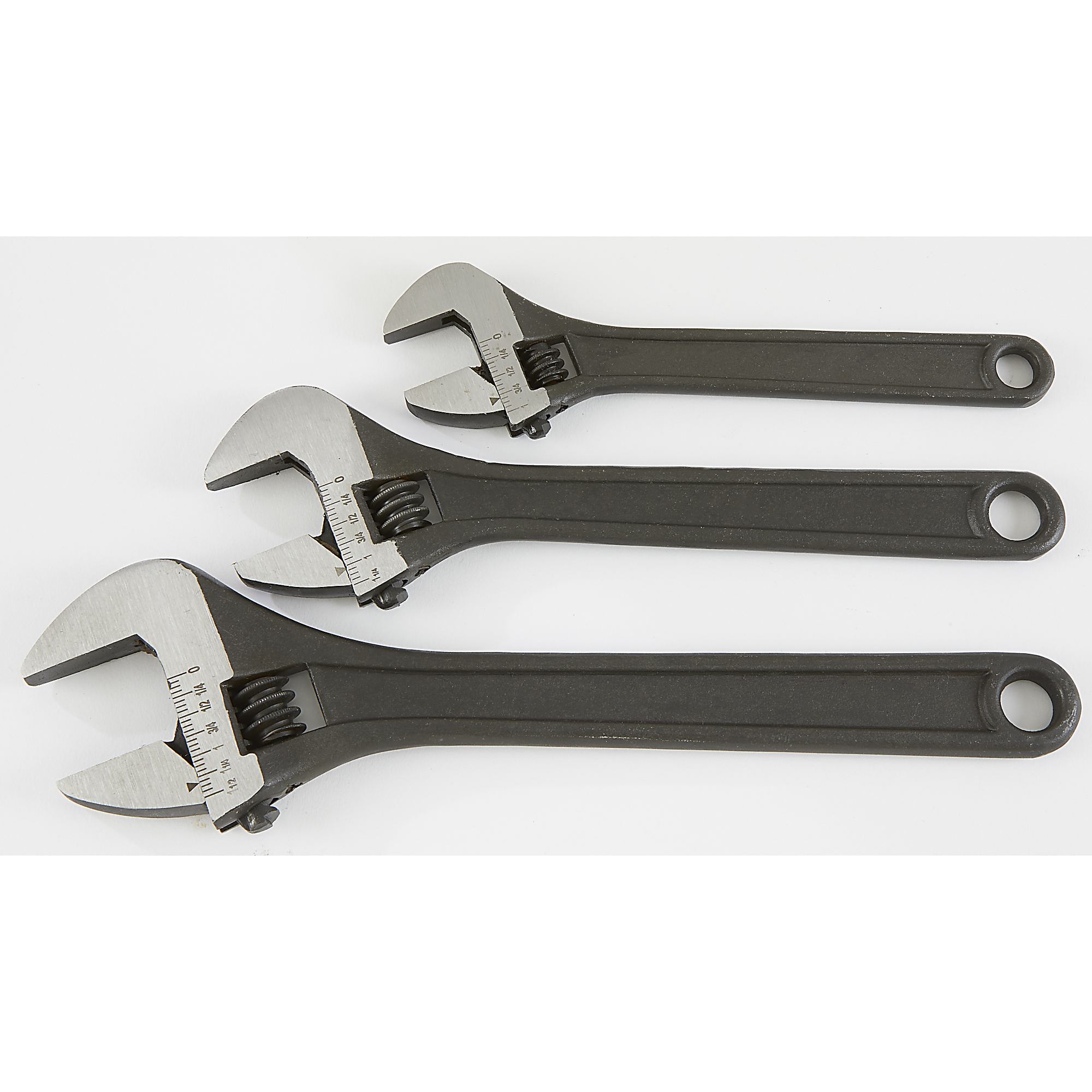 Klutch Adjustable Wrench, 8in., 10in. 12in. x 10.03in.L, Model E2051