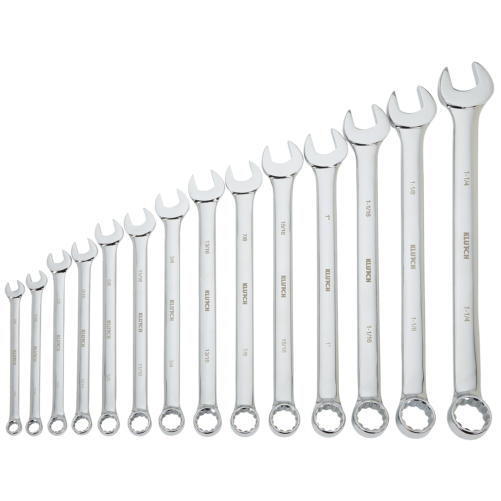 Klutch 14-Pc. Extra-Long SAE Combination Wrench Set, Model# 34691 A ...