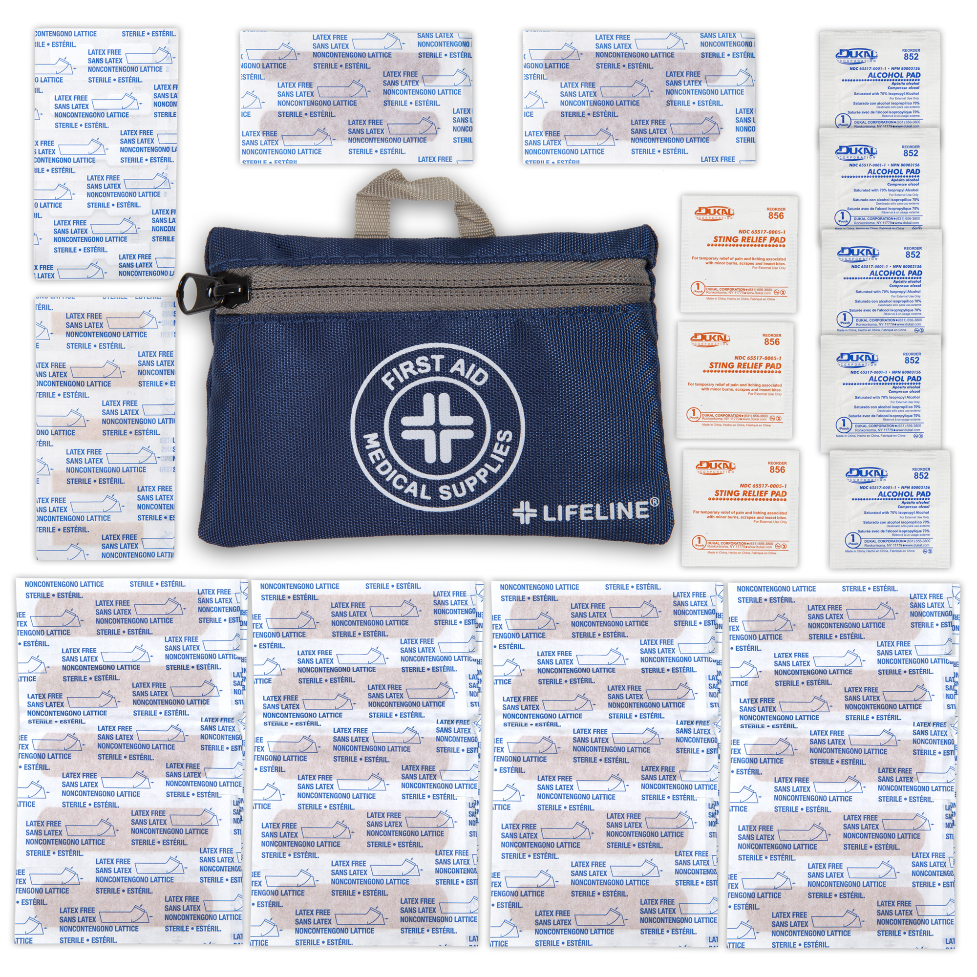Lifeline Essential First Aid Kit - 50 Pcs, Soft Case, Model# 4145