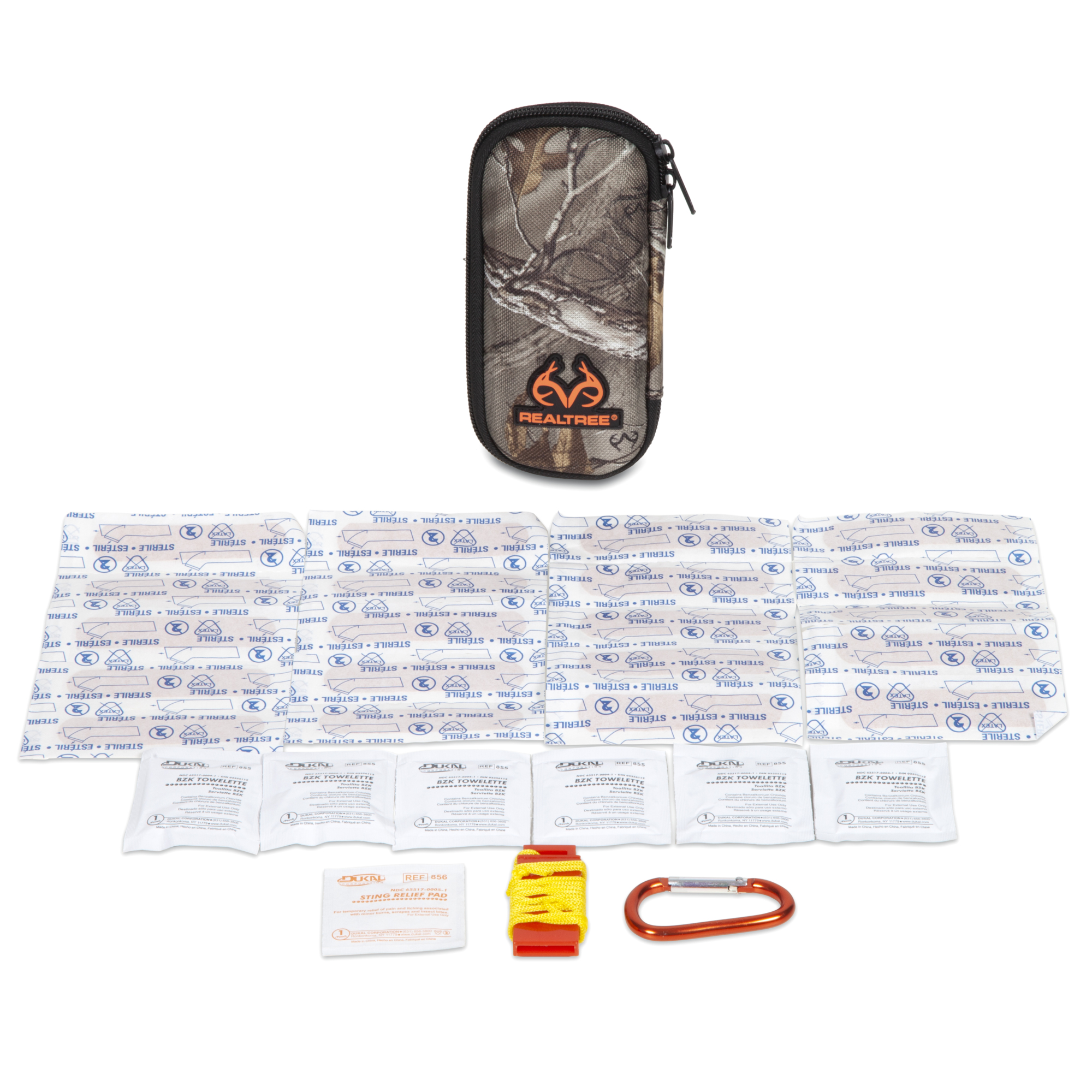 Lifeline Realtree Small Hard Foam First Aid Kit - 30 Pcs, Durable Camo Case, Model# 4450
