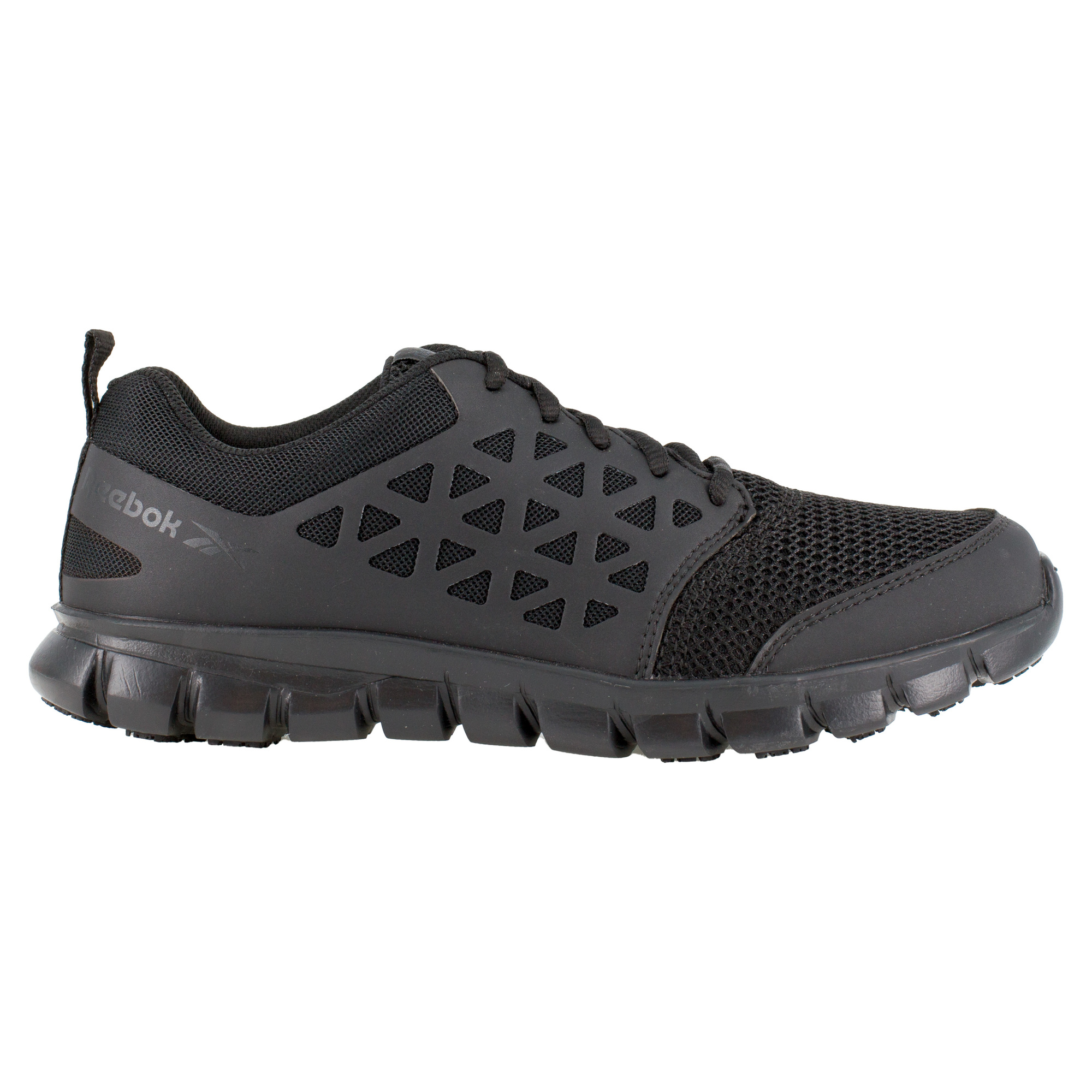 Reebok, Athletic Work Shoe, Size 5 1/2, Width Wide, Color Black, Model ...