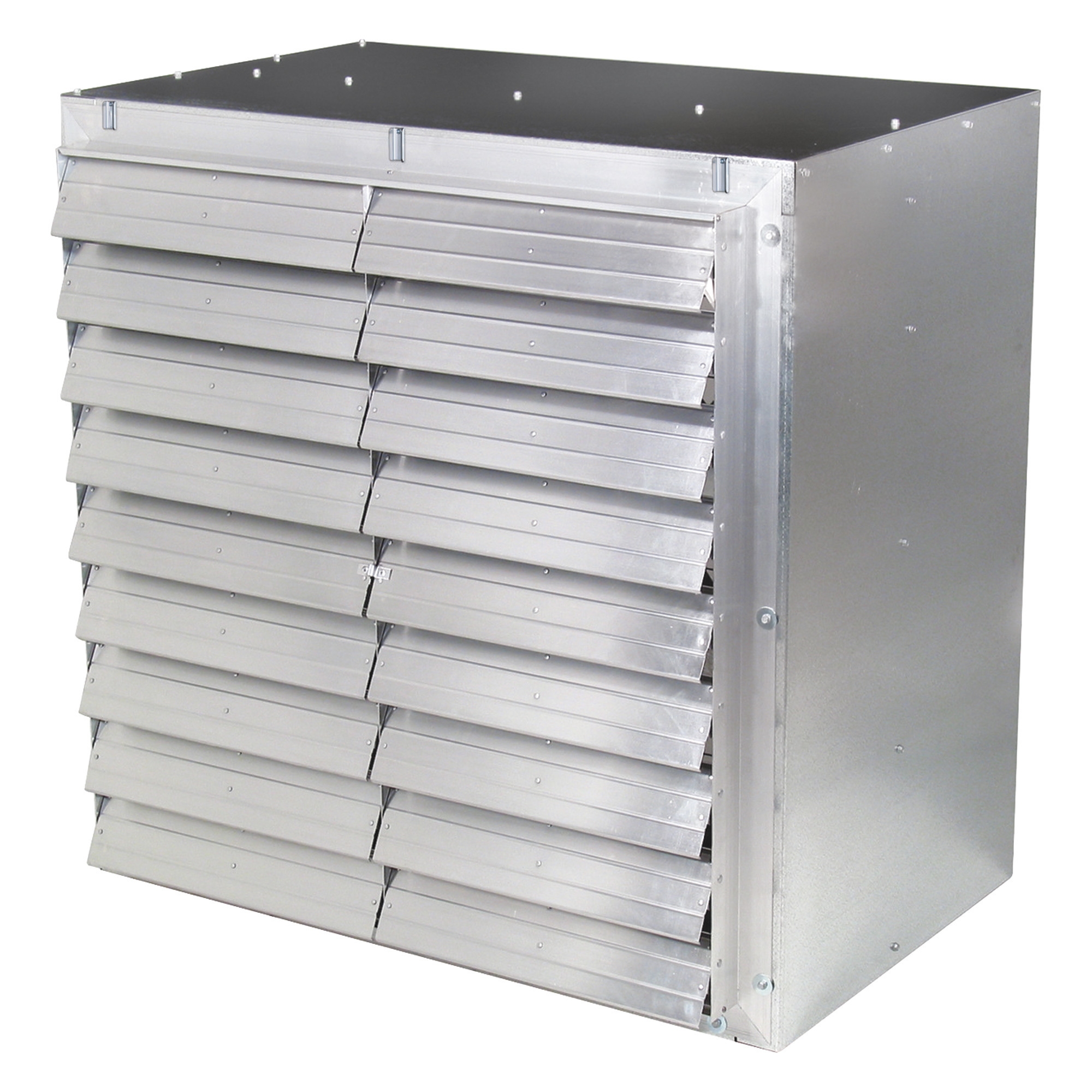 J & D Mfg. Wallmaster Exhaust Fan, 36in. Dia., 11,400 CFM, Three-Phase Motor, 4 Wing Blade, Model# VF36GG3