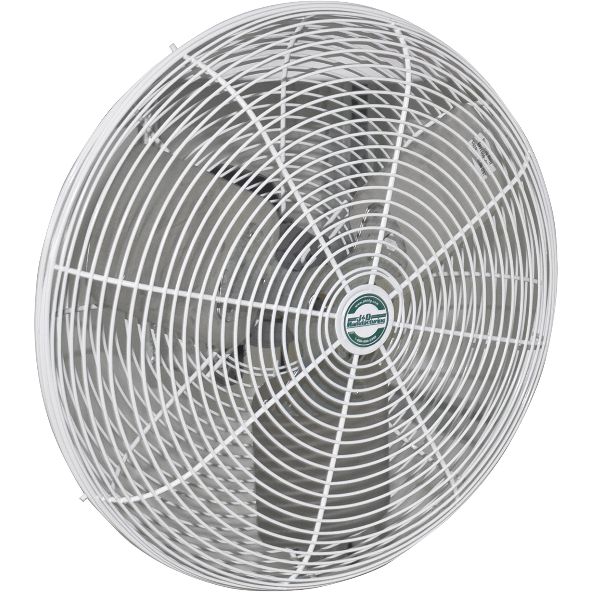 J & D Mfg. Agricultural EZ Breeze Basket Fan, 12in., 1030 CFM, 1/10 HP, 115 Volt, Model# VDB12G
