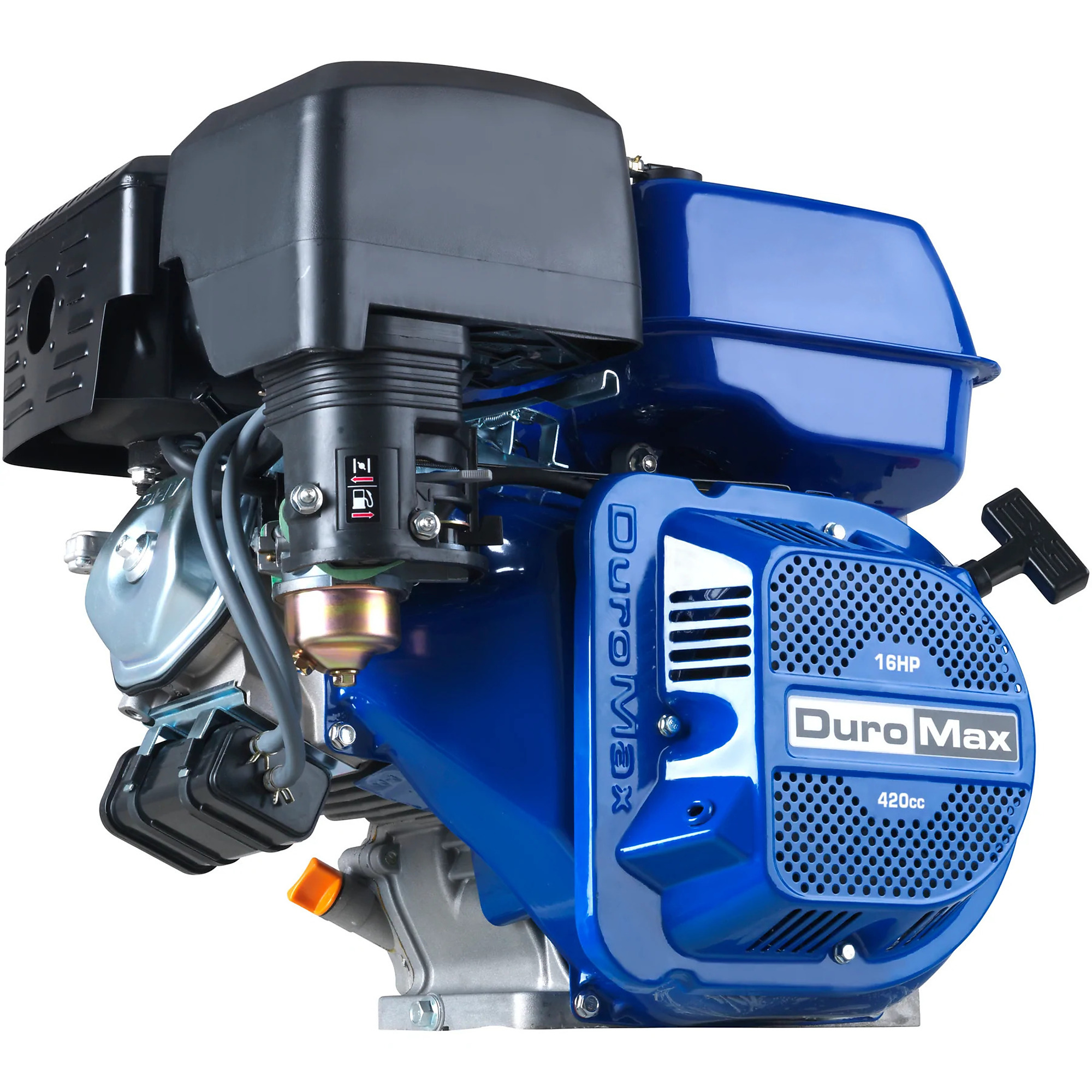 DuroMax, 16 HP 1in.Shaft Recoil Start Gas Engine, Engine Displacement 420 cc, Engine Type Gasoline Engines, Shaft Diameter 1 in, Model# XP16HP
