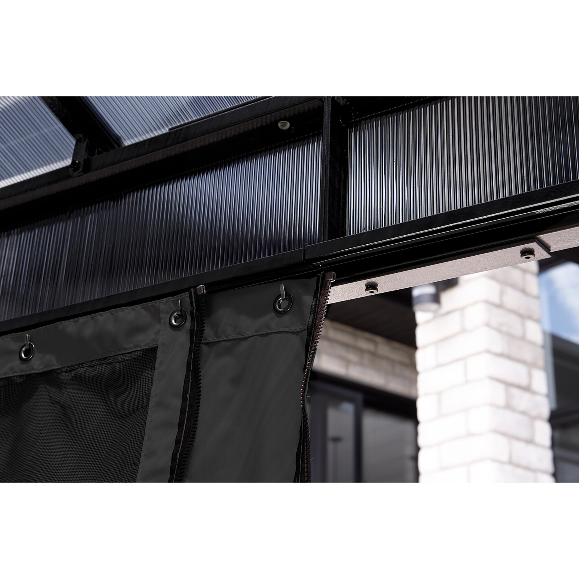 ShelterLogic Sojag Diani Black Polyester Curtains - Thumbnail 5