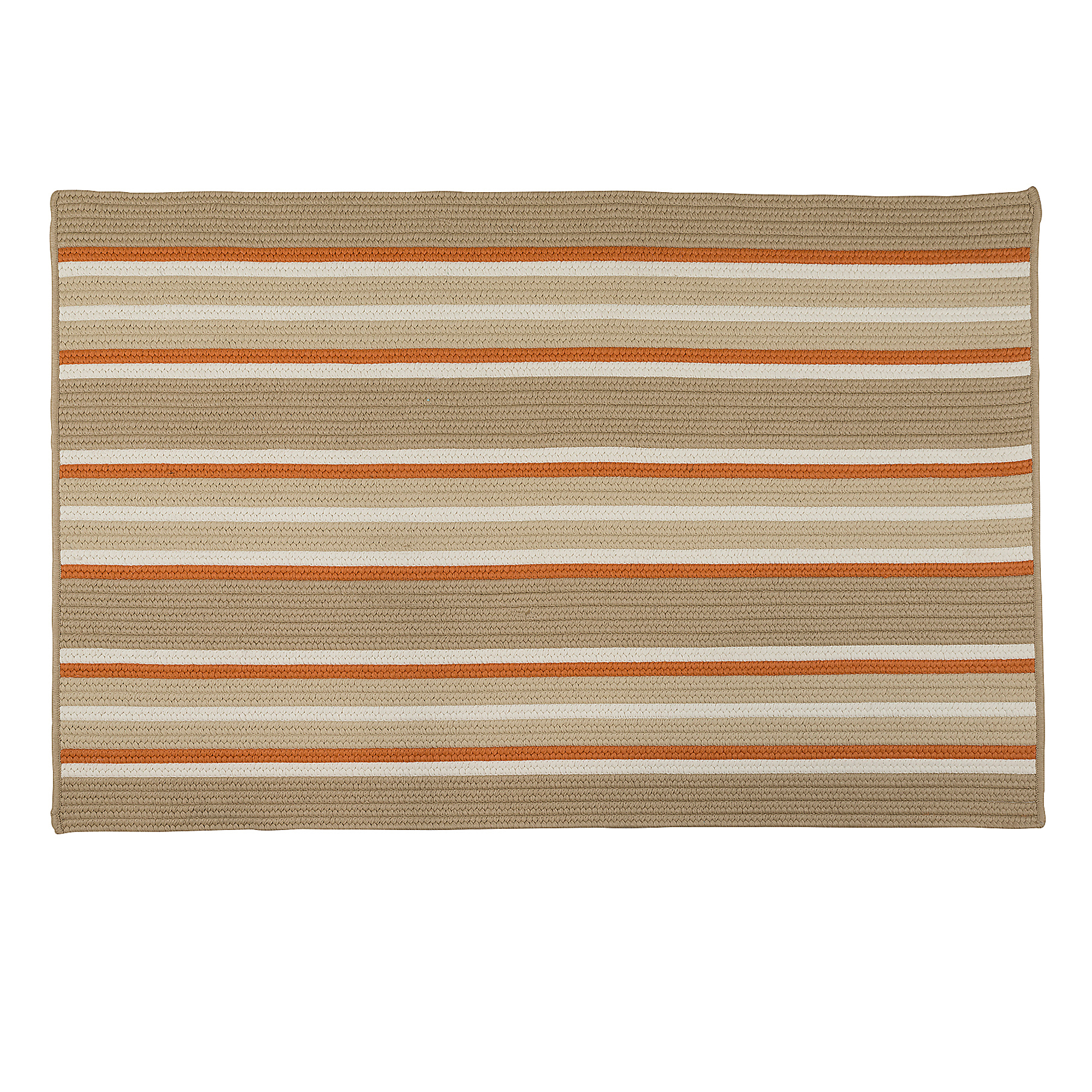 Colonial Mills Braided Striped Doormat, Sunbrella Fabric, 3 Colors