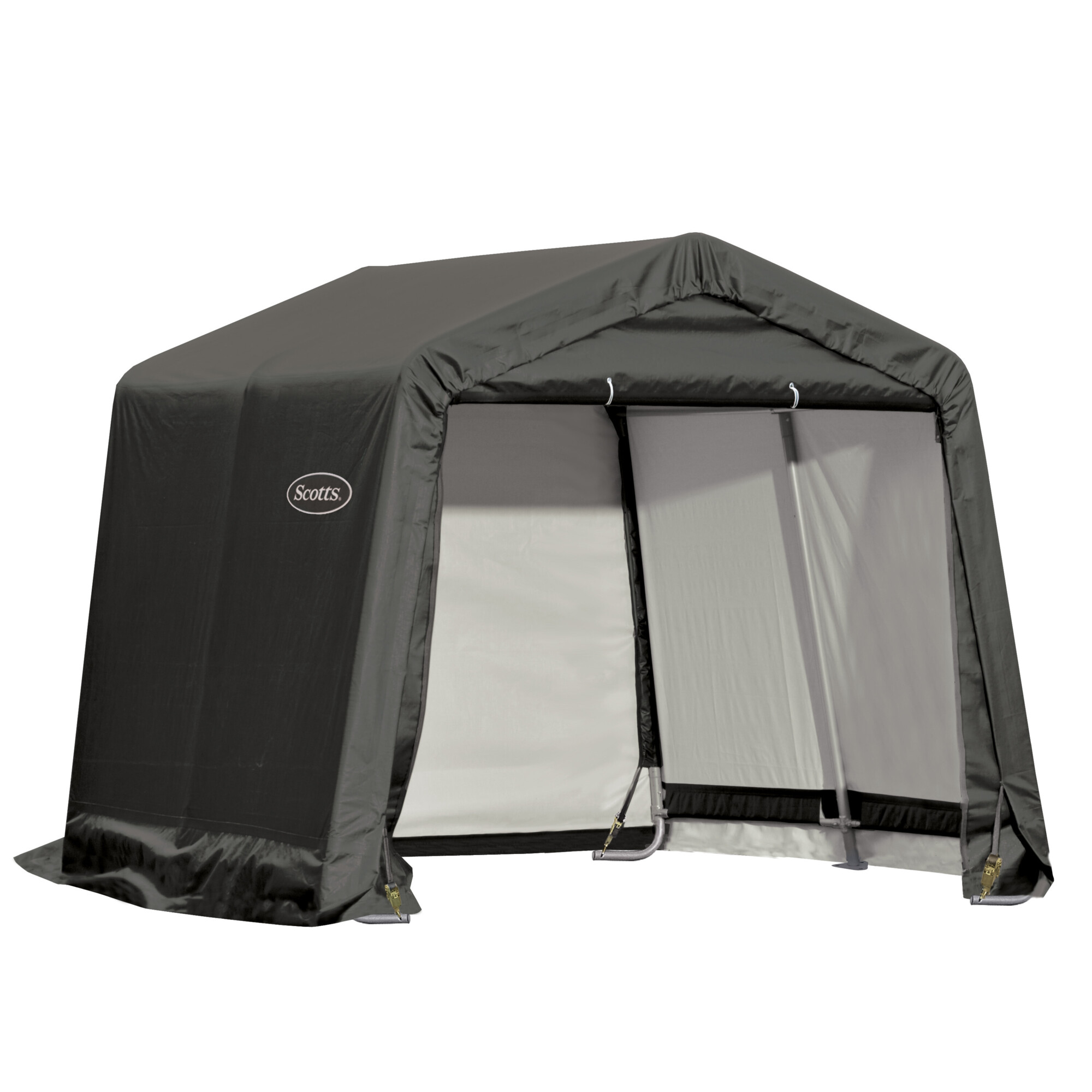 Scotts Storage Shed 10ft. x 10ft. x 8ft. Green Peak, Soft Sided, Model# 70495