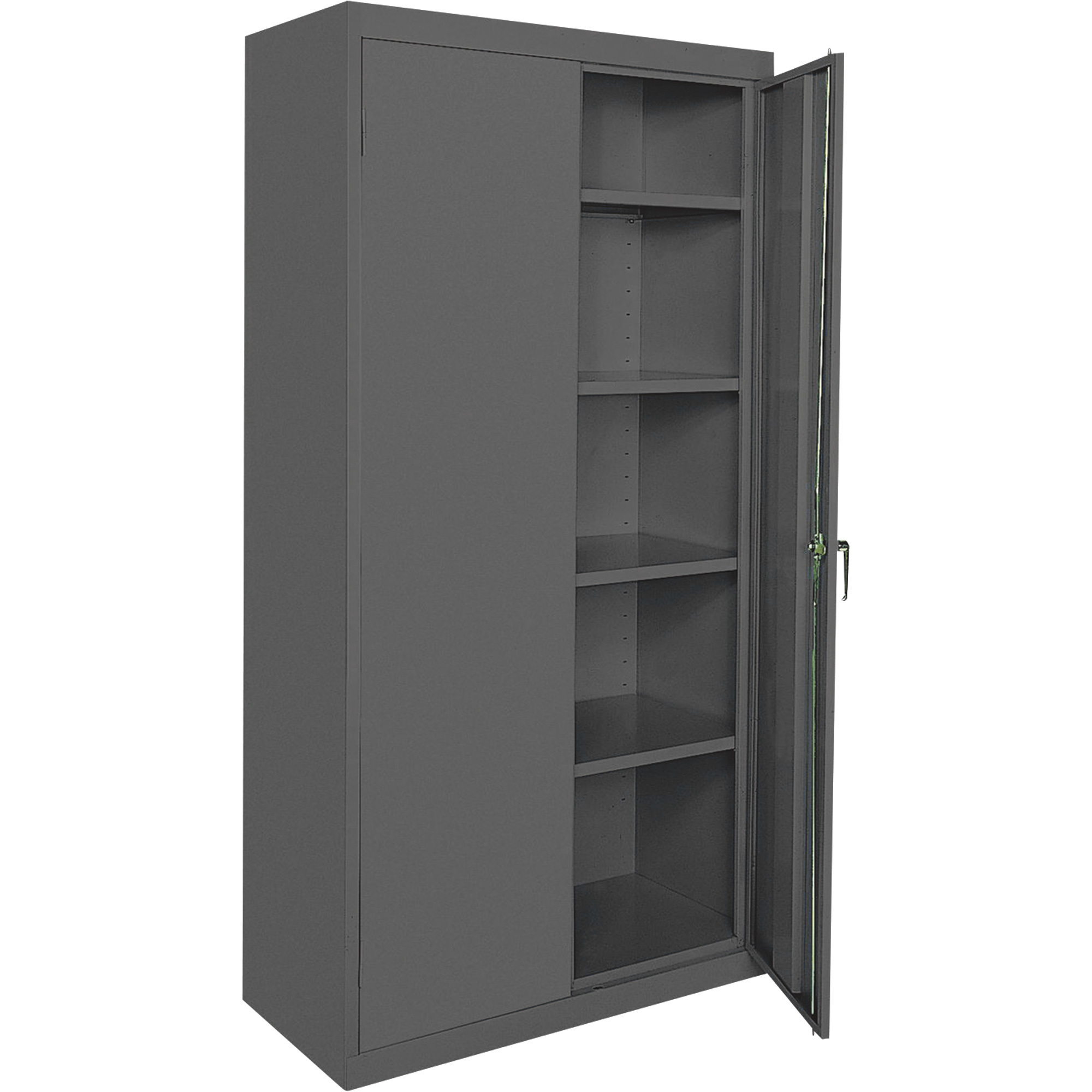 Sandusky Lee Commercial Grade All Welded Steel Cabinet, 36in.W x 18in.D x 72in.H, Charcoal, Model# CA41361872-02