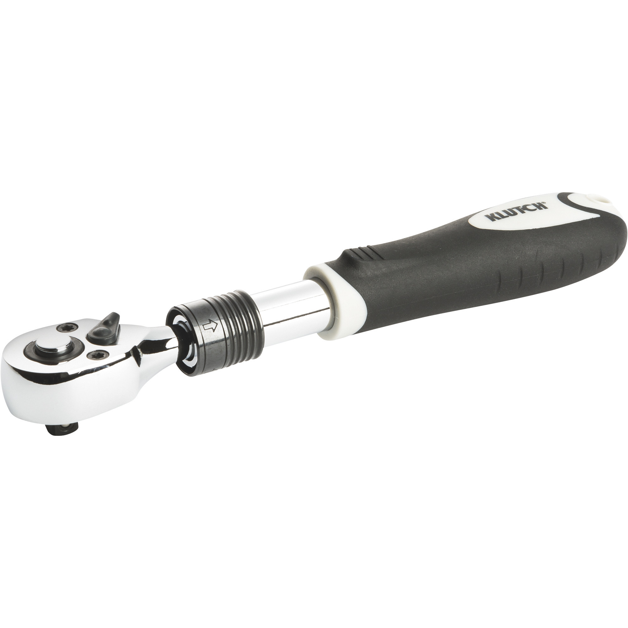 Klutch Extendable Ratchet, 1/4in. Drive, 6 1/2in. to 8 1/4in. Range
