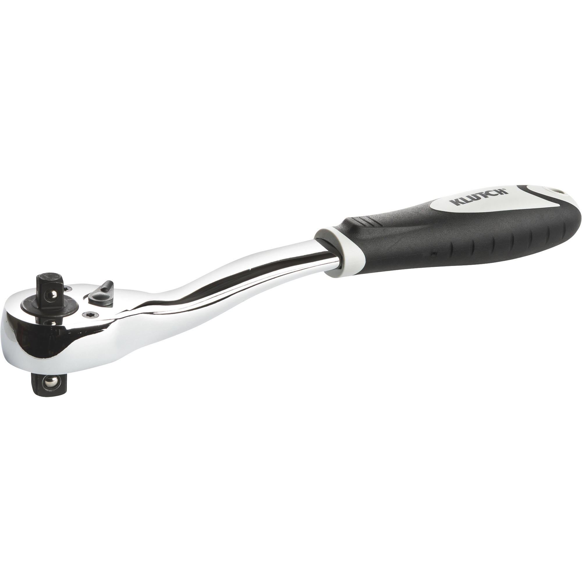 Klutch 10 3/4in. Dual-Head Offset Ratchet, 3/8in. and 1/2in. Drive