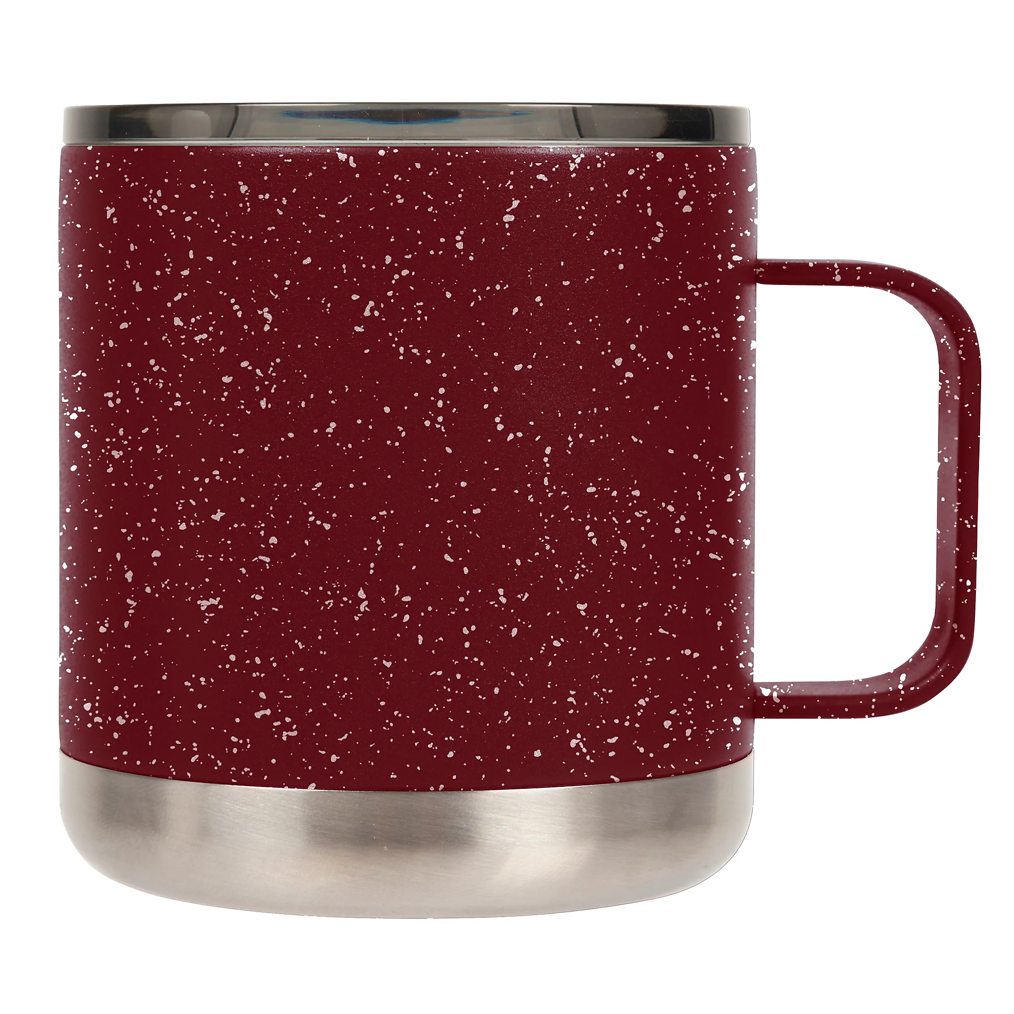FIFTY/FIFTY, 15oz - Brick Red Speckled Camp Mug with Slide Lid, Size 15 oz, Color Red, Model# T15000007