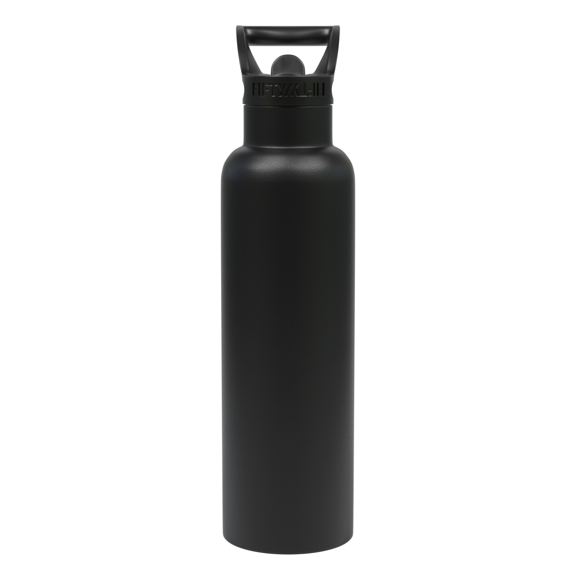 FIFTY/FIFTY, 21oz - Matte Black Bottle - Straw Cap, Size 21 oz, Color Black, Model# V21000010