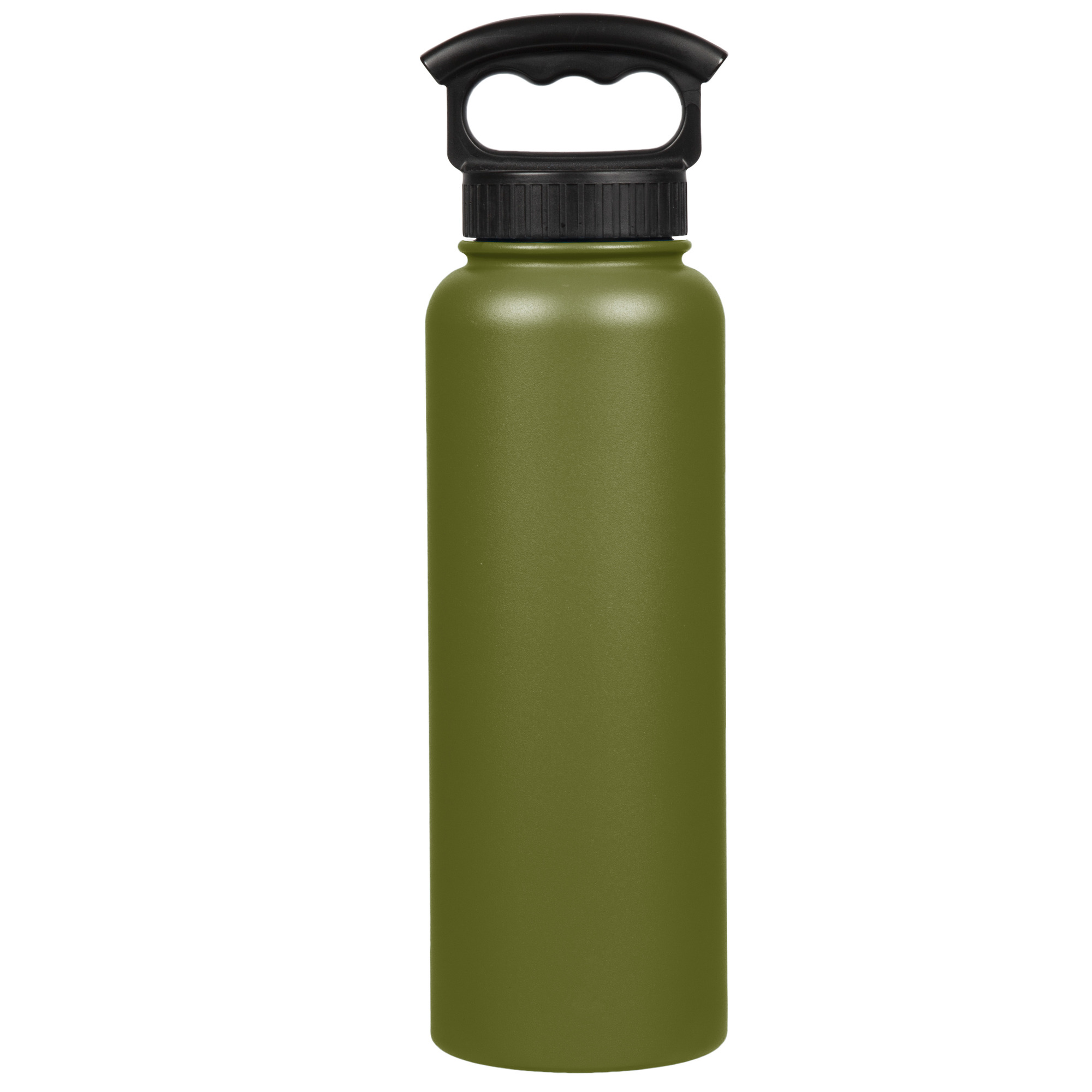 FIFTY/FIFTY, 40oz - Olive Green Bottle-3 Finger Grip Cap, Size 40 oz, Color Green, Model# V40006OL0