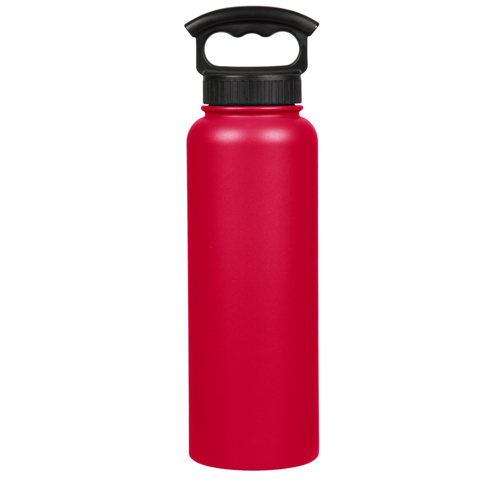 FIFTY/FIFTY, 40oz - Cherry Red Bottle-3 Finger Grip Cap, Size 40 oz, Color Red, Model# V40006RD0