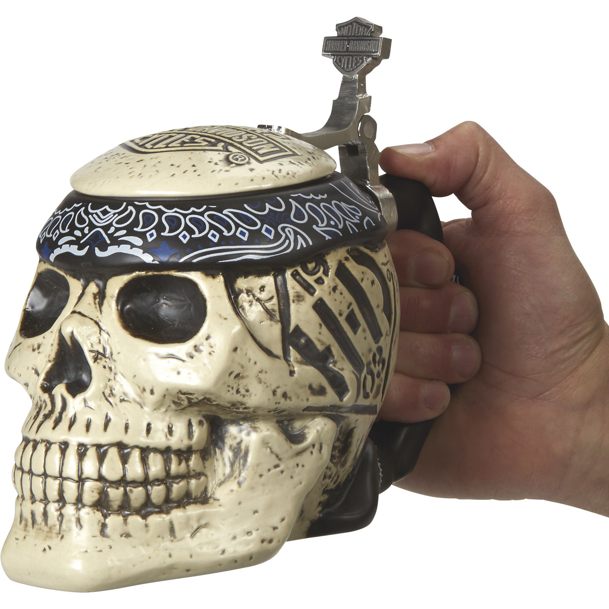 Harley-Davidson Skull Beer Stein, Model# HDL-18606