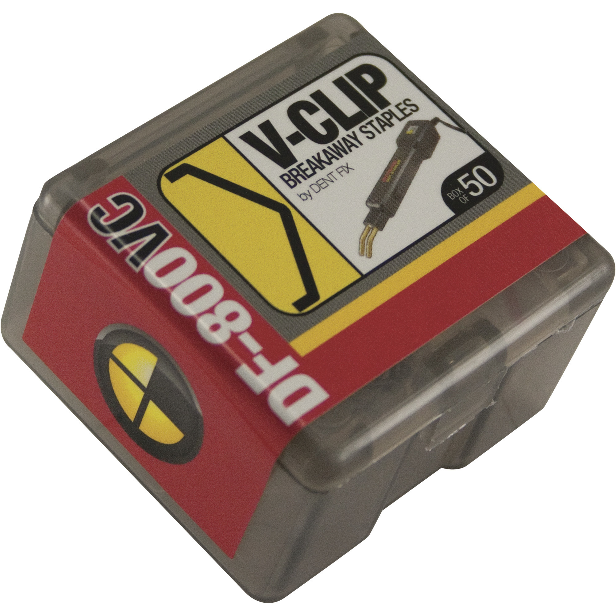 Dent Fix V-Clip Breakaway StapleClips, 50-Pack, Stainless Steel, Model# DF800VC/50