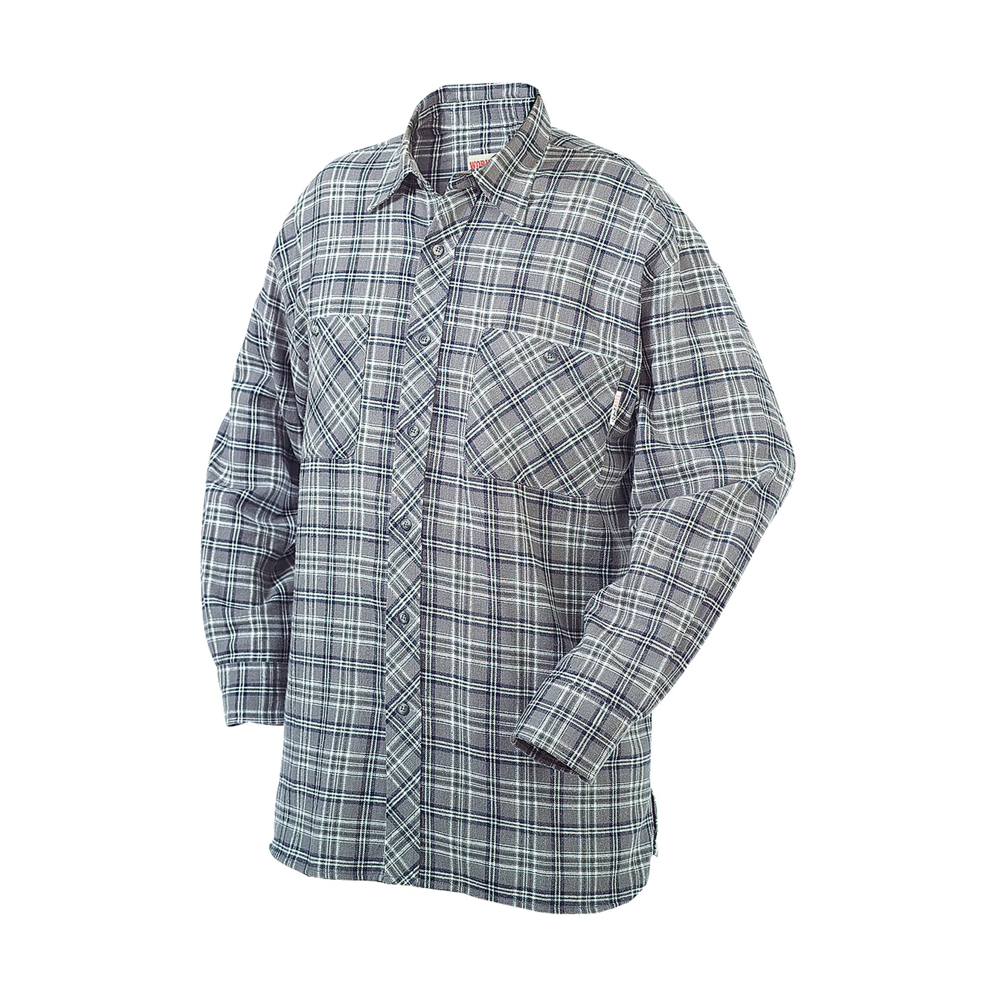 Work King Button Front Flannel Shirt — Assorted Plaids, 2XL