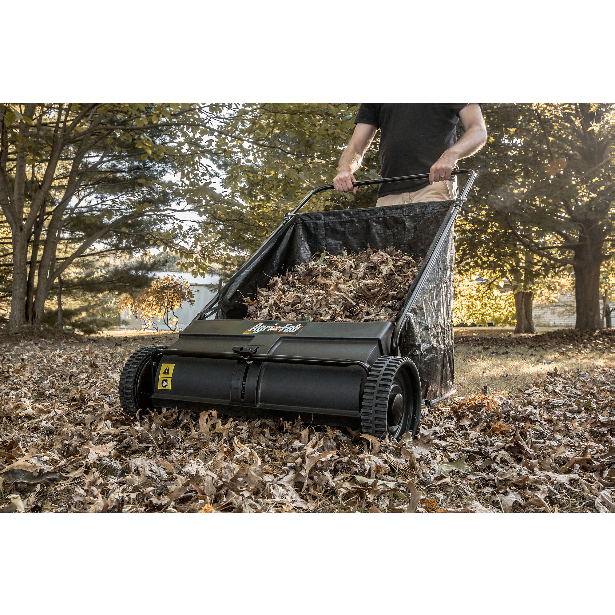 agri fab push leaf sweeper