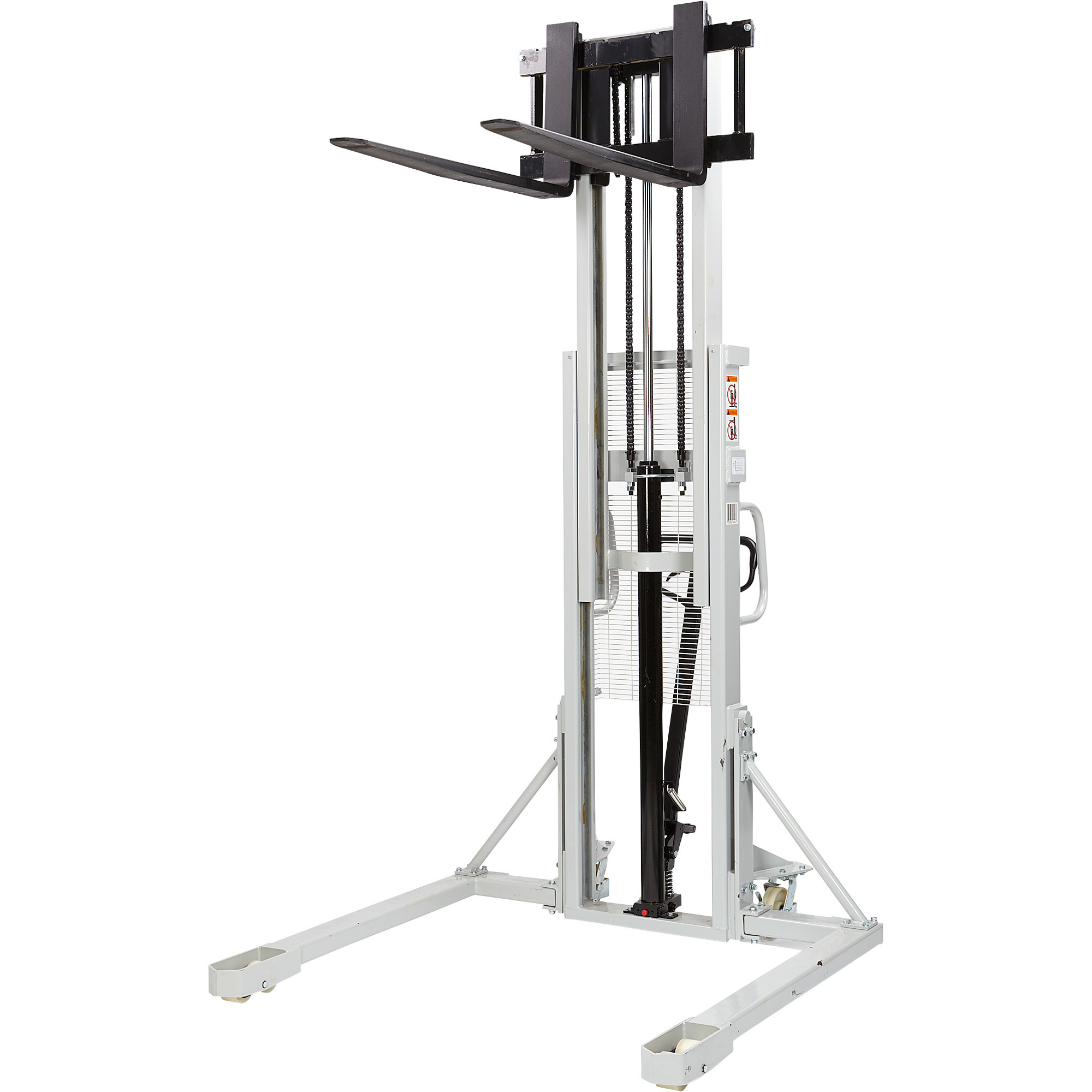 Strongway Manual Pallet Stacker, 2200Lb. Capacity, 98in. Max. Lift