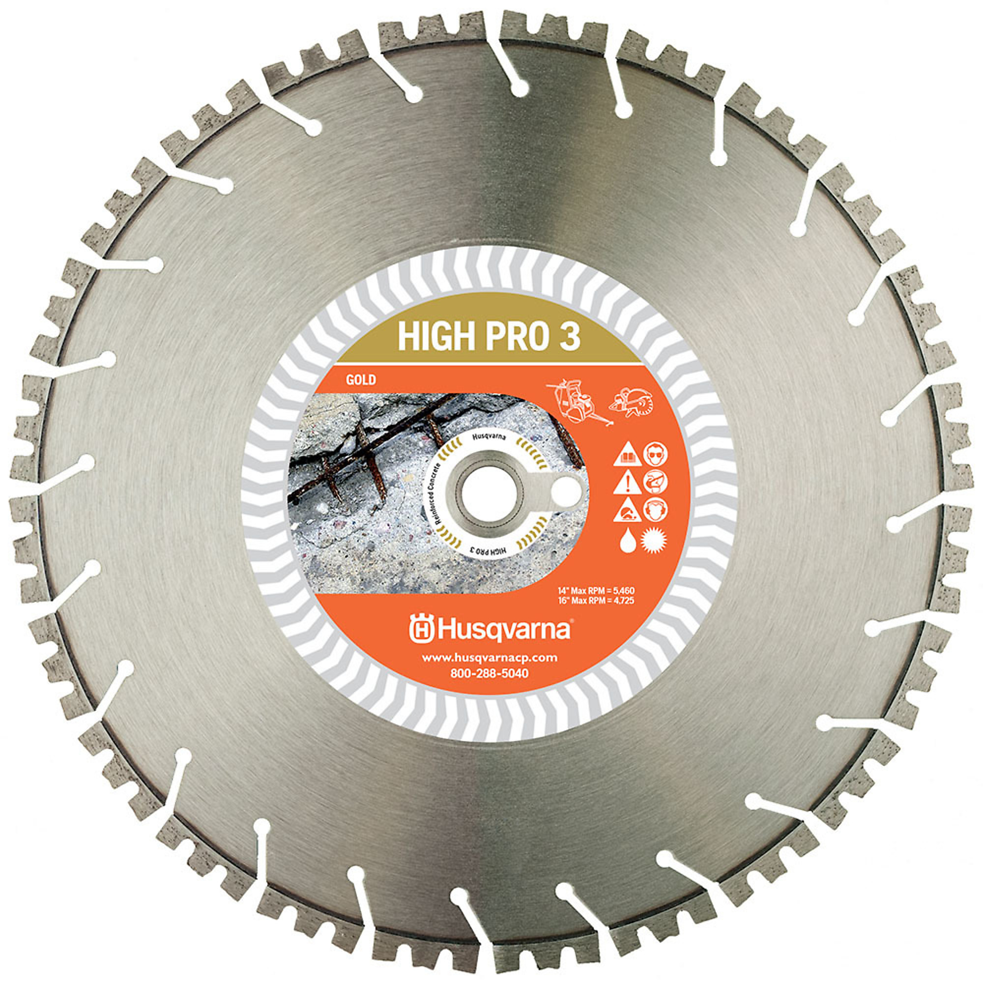 Husqvarna, High-Pro 3, Blade Diameter 16 in, Included (qty.) 1, Model# 579872601