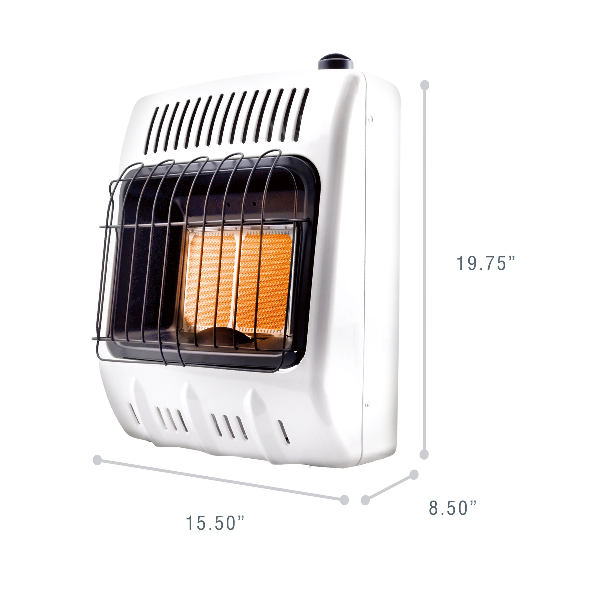 Heater Propane Vent-Free Radiant Wall Heater, 10,000 BTU,