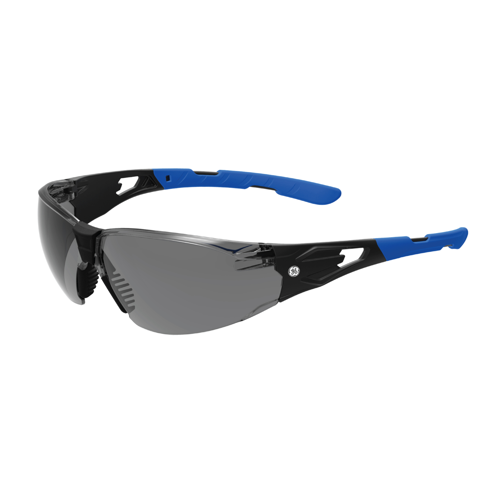 General Electric, Safety Glasses, Smoke Lens, Anti-FogScratch, Frame Color Black, Lens Color Smoke/Gray, ANSI Z87 Compliant, Model# GE205SAF