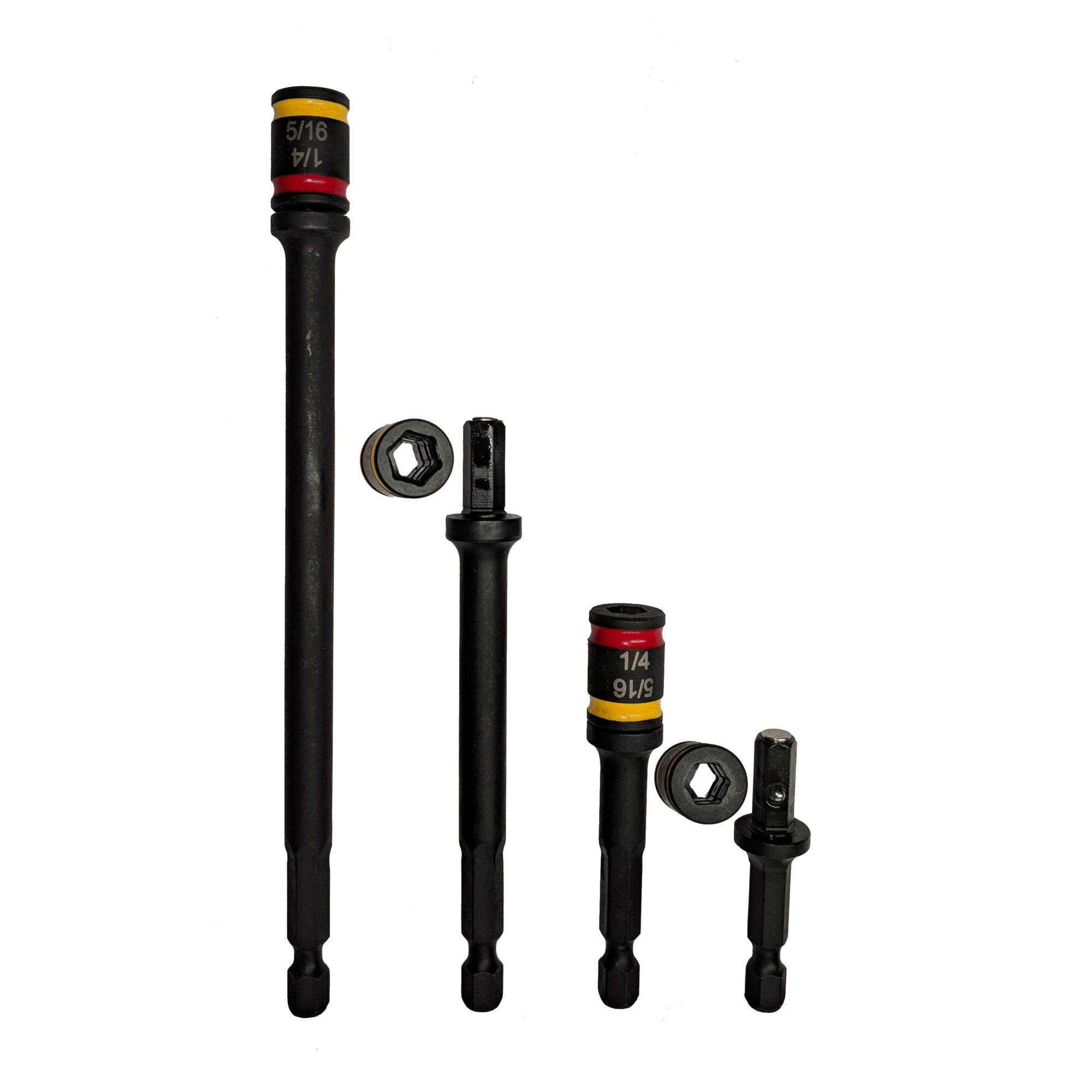 Malco Hex Nut Drivers, 1/4in. and 5/16in., 4 Piece, Model