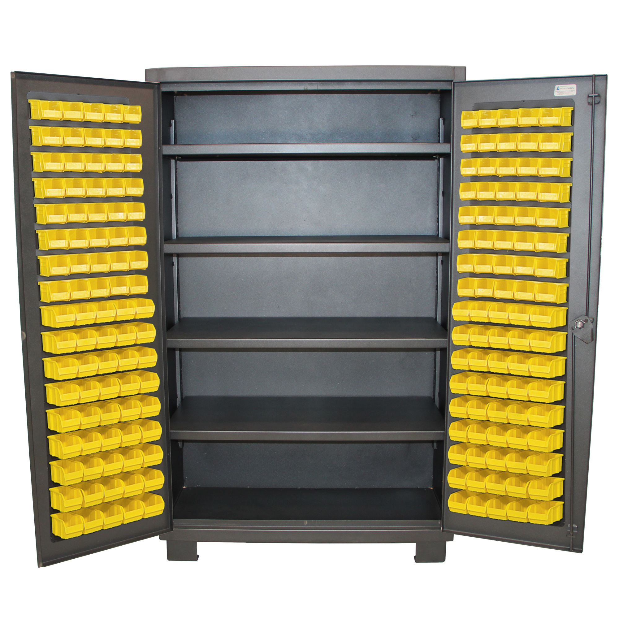 Valley Craft, 12 Gauge Cabinet, Height 78 in, Width 48 in, Bins Included (qty.) 128, Model# F89160VCGY
