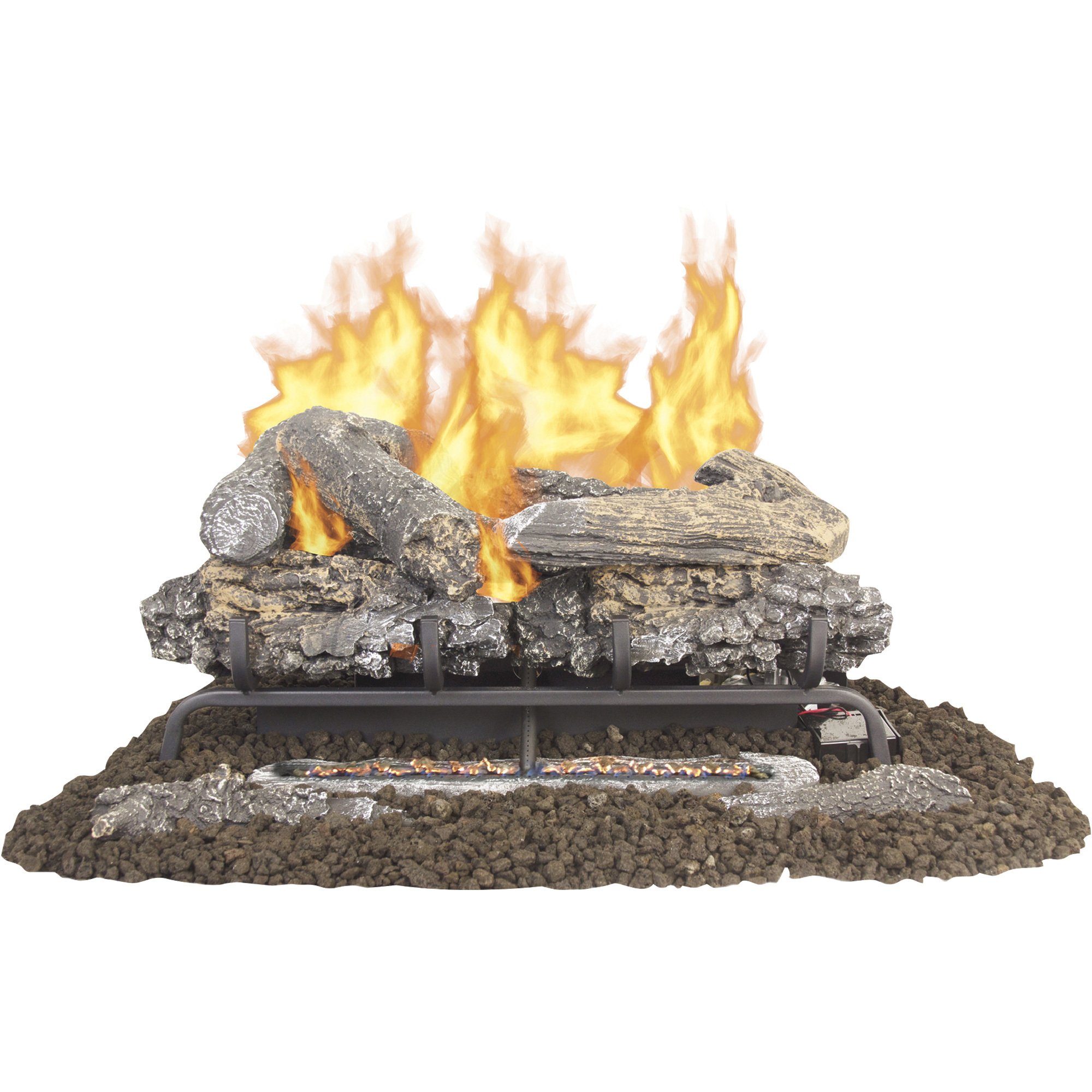 Pleasant Hearth Valley Oak Vent-Free Dual Fuel Log Kit — 33,000 BTU, 24in.L, Model# VFL-VO24DR