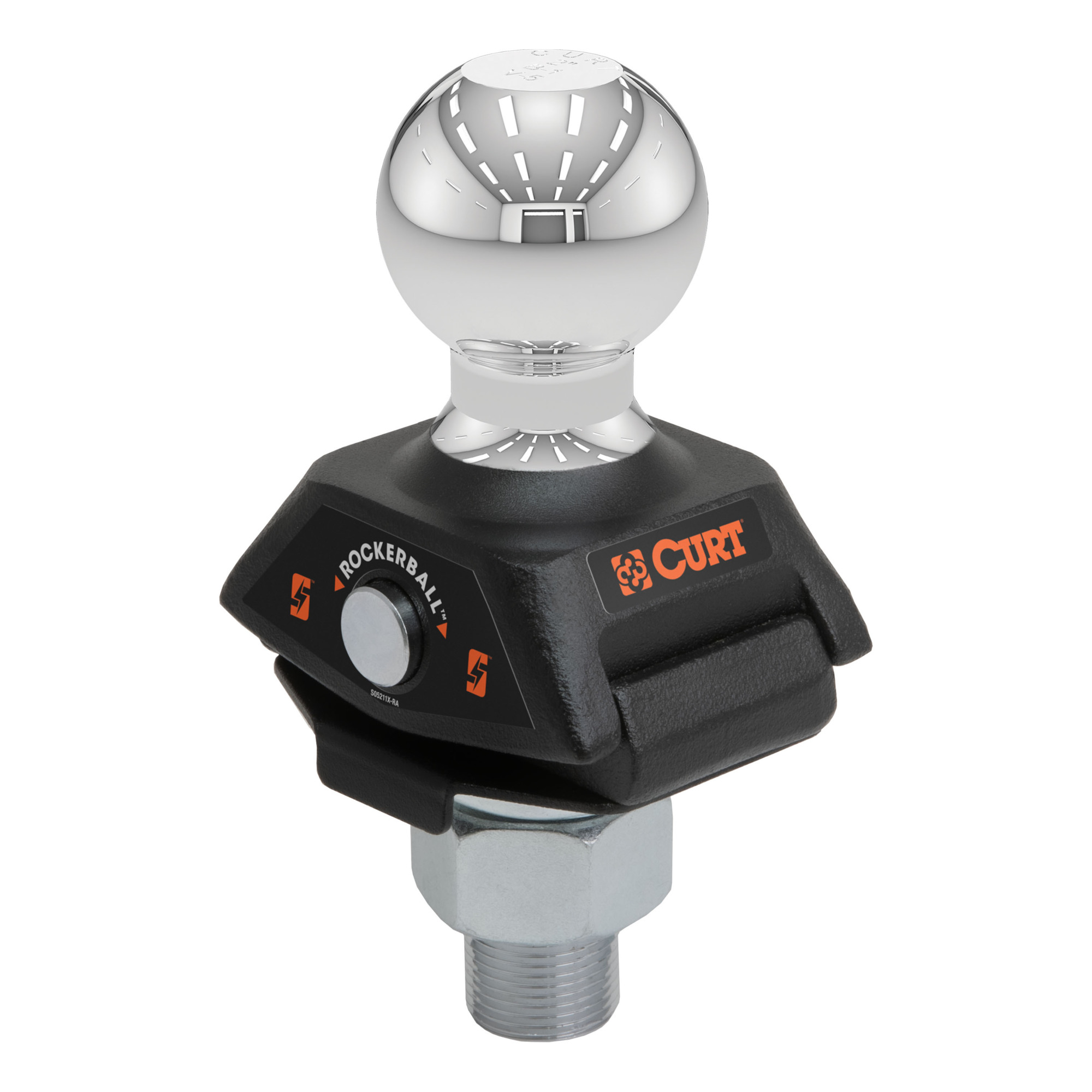 Curt Manufacturing, RockerBall 2in. Cushion Hitch Trailer Ball, Ball Diameter 2 in, Model# 40047