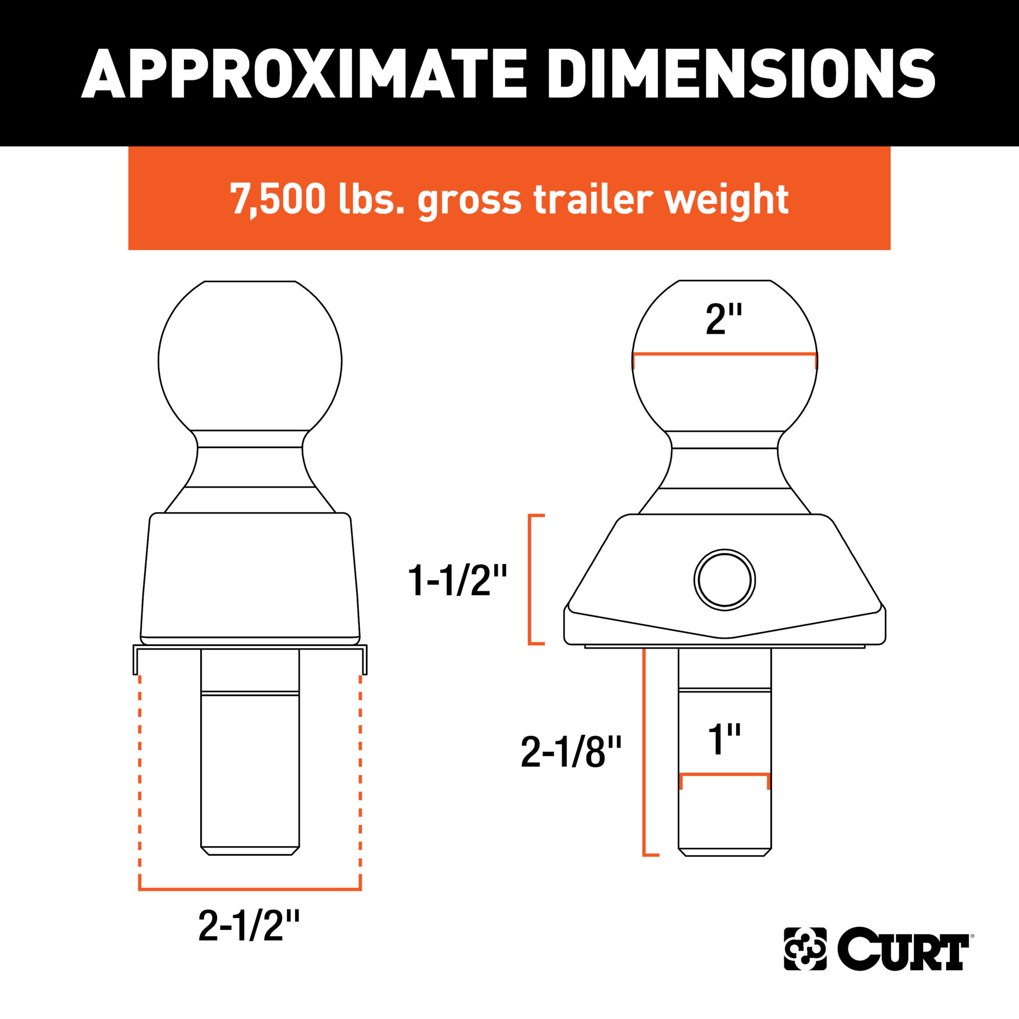 TRUEFITT&HILL 2点 Amazon.com: CURT 40047 RockerBall Cushion Hitch Trailer Ball