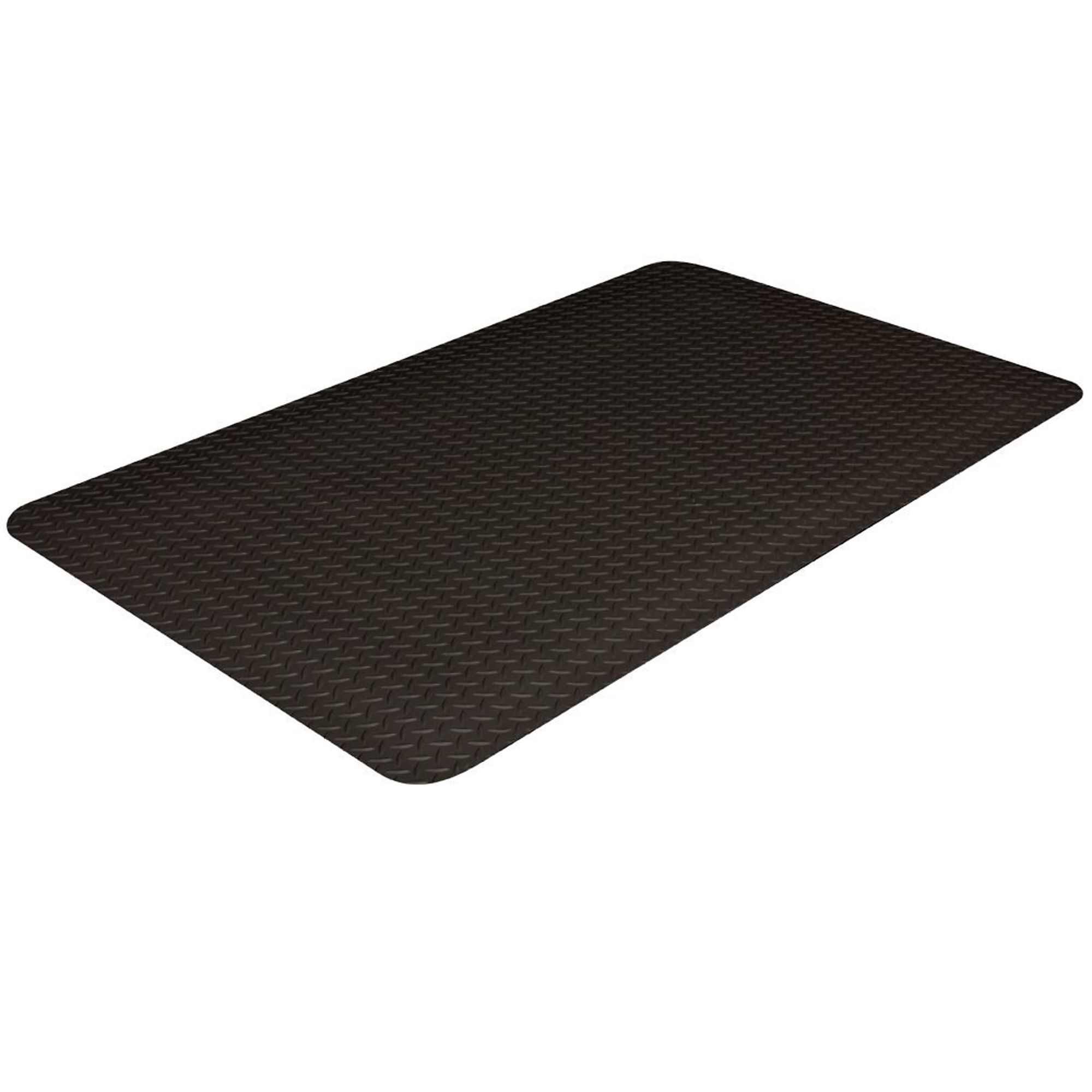 Crown Matting Technologies, Industrial Deck Plate 3ft.x5ft. Black, Width 36 in, Length 60 in, Thickness 9/16 in, Model# CD 0035DB