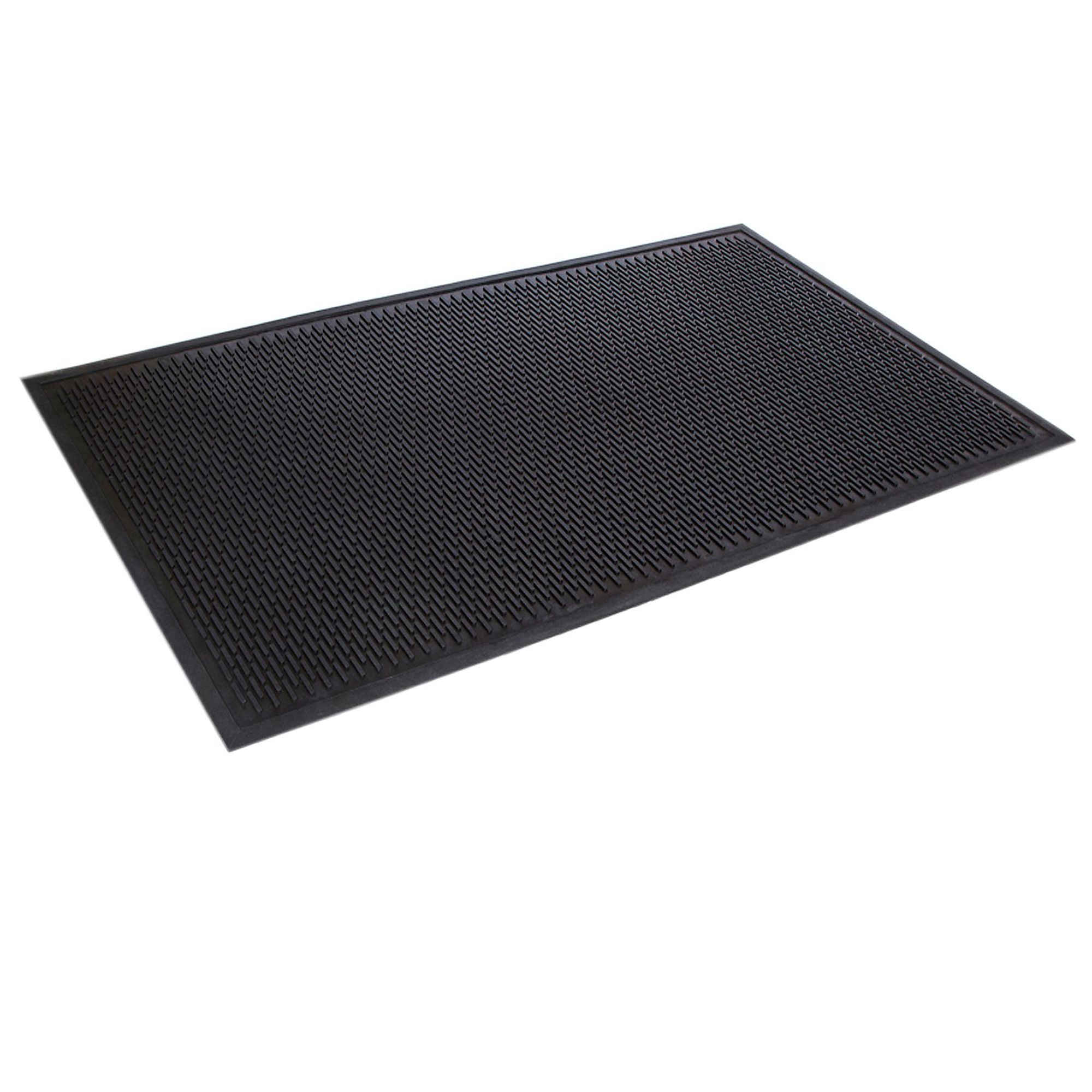 Crown Matting Technologies, Crown-Tred 3ft.x5ft. Black, Width 36 in, Length 60 in, Thickness 1/4 in, Model# TD 0035BK