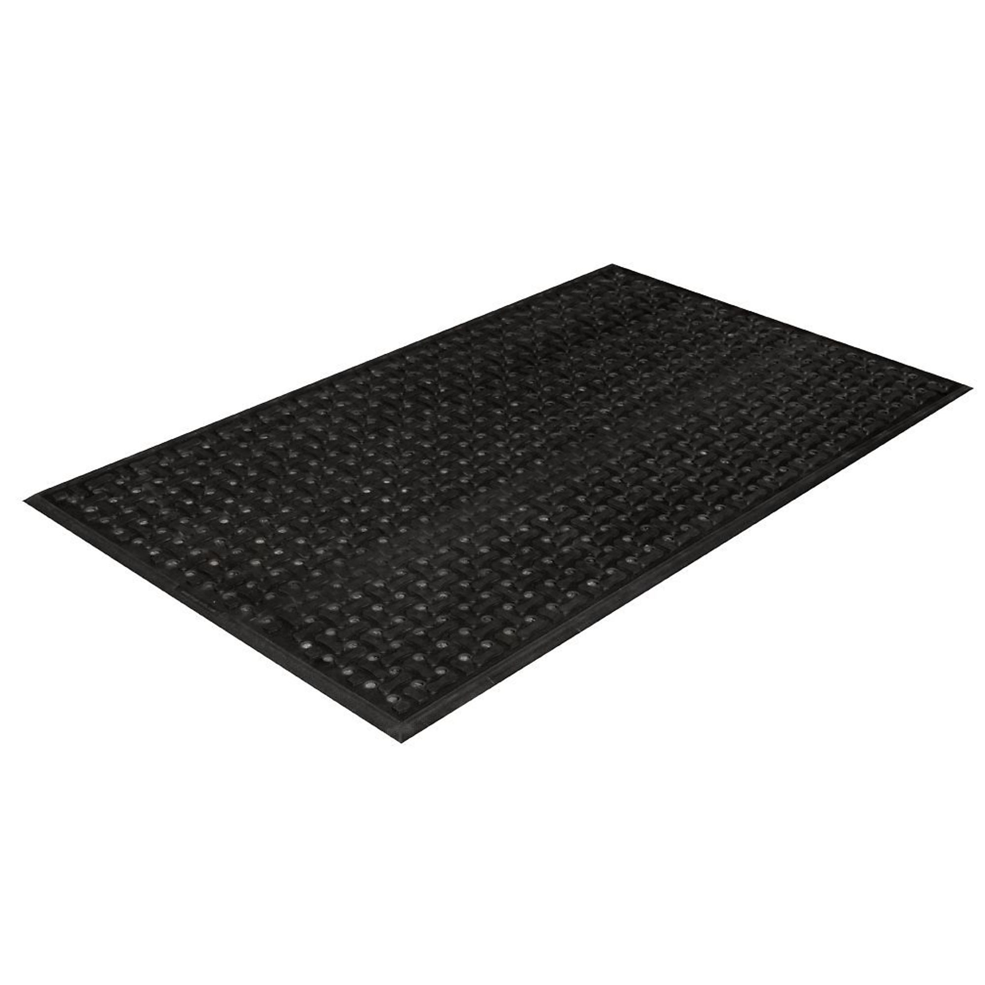 Crown Matting Technologies, Safe-Flow Plus 3ft.x5ft. Black, Width 36 in, Length 60 in, Thickness 3/8 in, Model# KS 0035BK