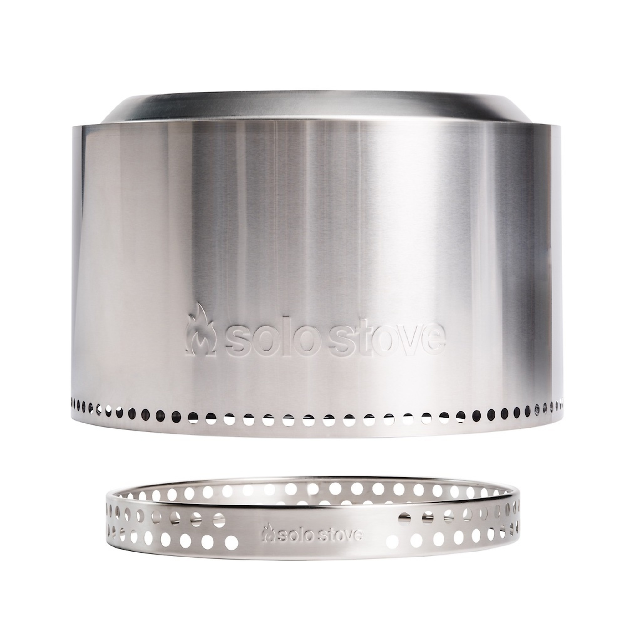 Solo Stove Wood Burning Fire Pit - 27in. Diameter, Stainless Steel, Smokeless, Model# SSYUK-SD-27-2.0